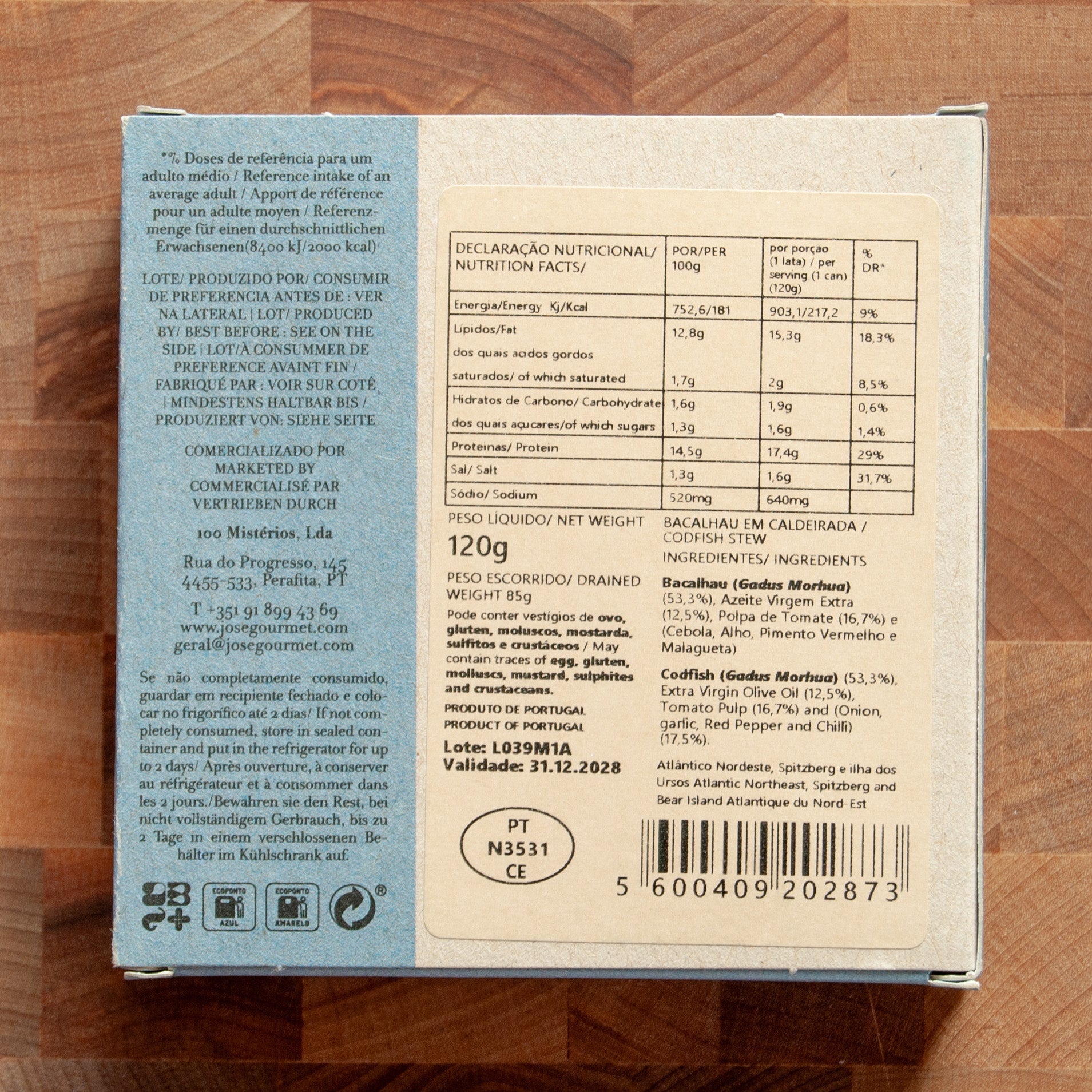ABC+ - Codfish in Caldeirada Sauce - FishNook Tinned Seafood Co.