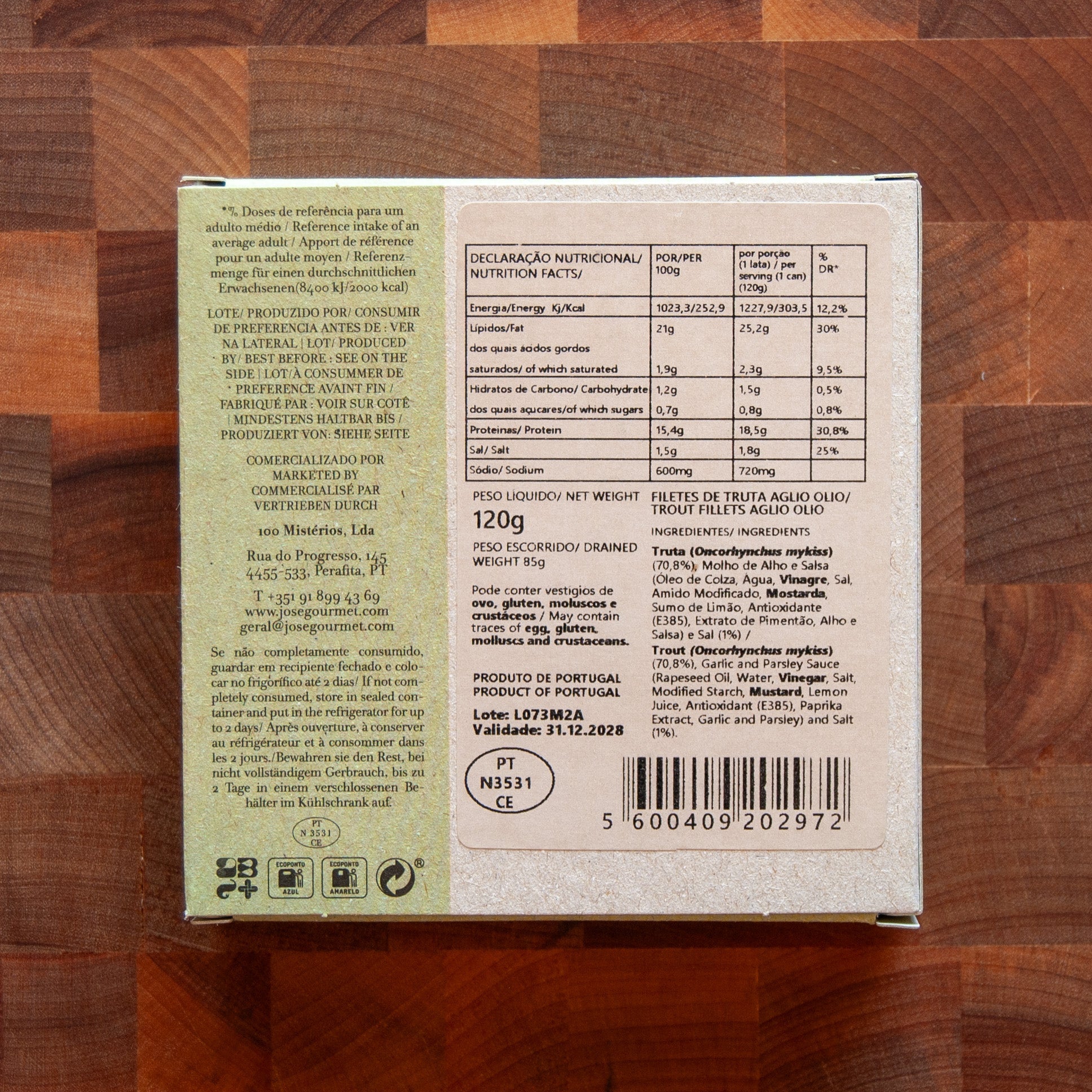 ABC+ - Trout Fillets in Aglio e Olio Sauce - FishNook Tinned Seafood Co.