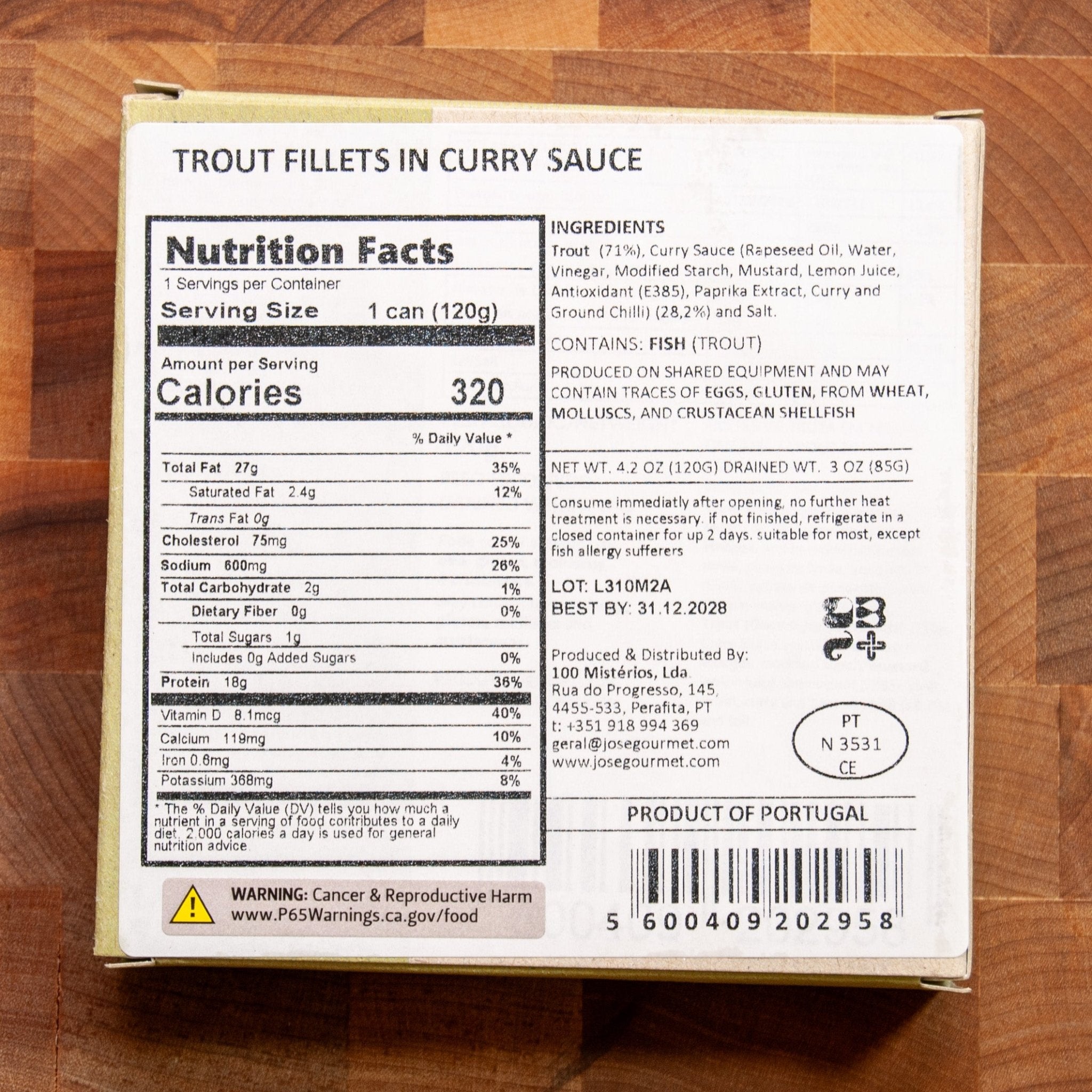 ABC+ - Trout Fillets in Curry Sauce - FishNook Tinned Seafood Co.