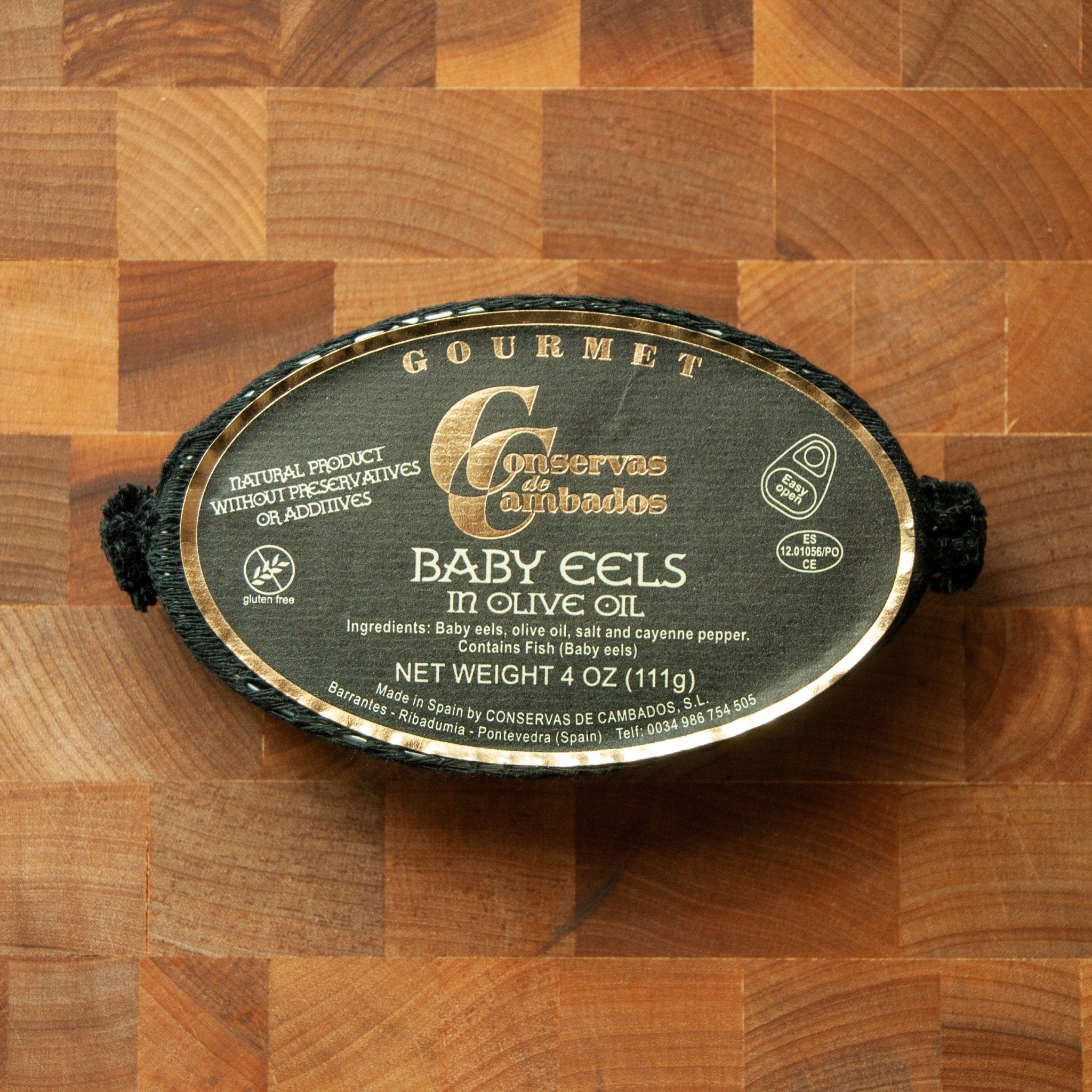 Conservas de Cambados Baby Eels in Olive Oil - FishNook Tinned Seafood Co.