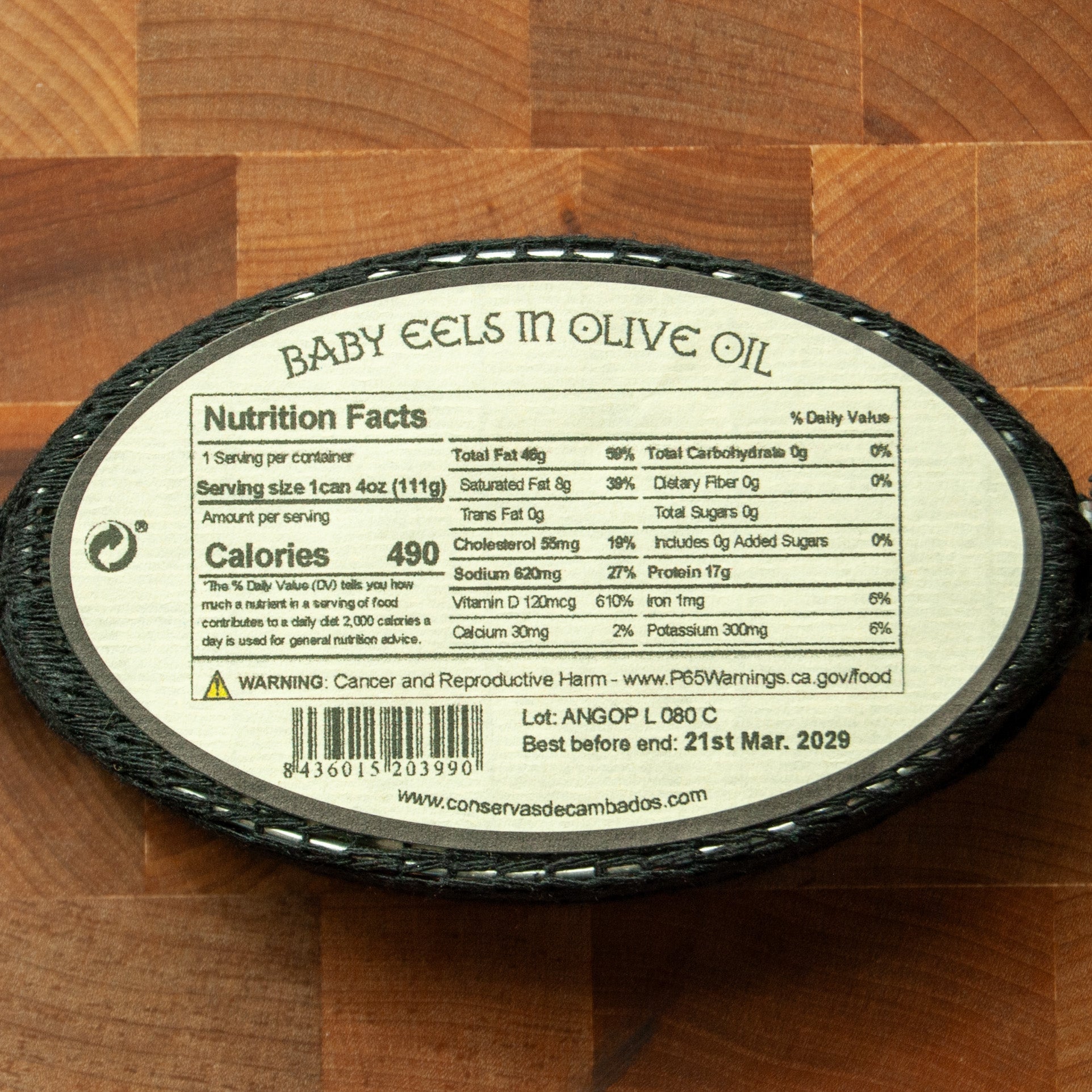 Conservas de Cambados Baby Eels in Olive Oil - FishNook Tinned Seafood Co.