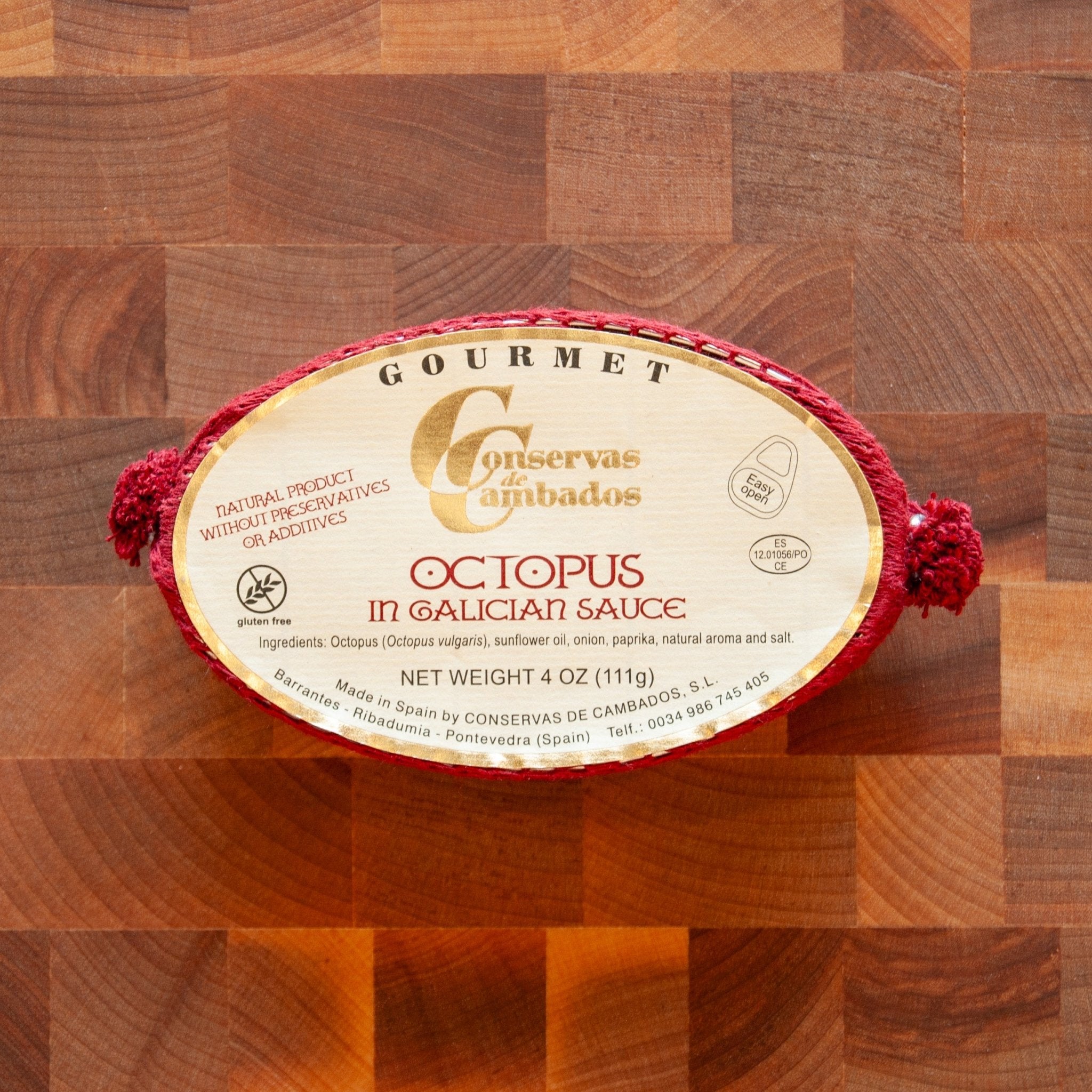Conservas de Cambados - Octopus Bites in Onion & Paprika Galician Sauce - FishNook Tinned Seafood Co.