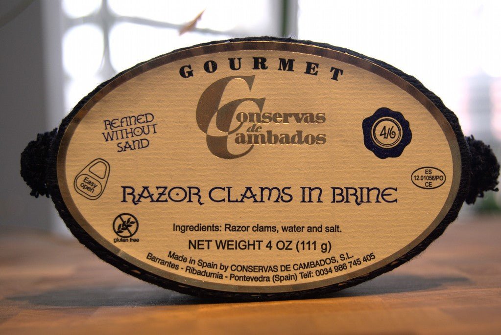 Conservas de Cambados - Galician Razor Clams in Brine - FishNook Tinned Seafood Co.
