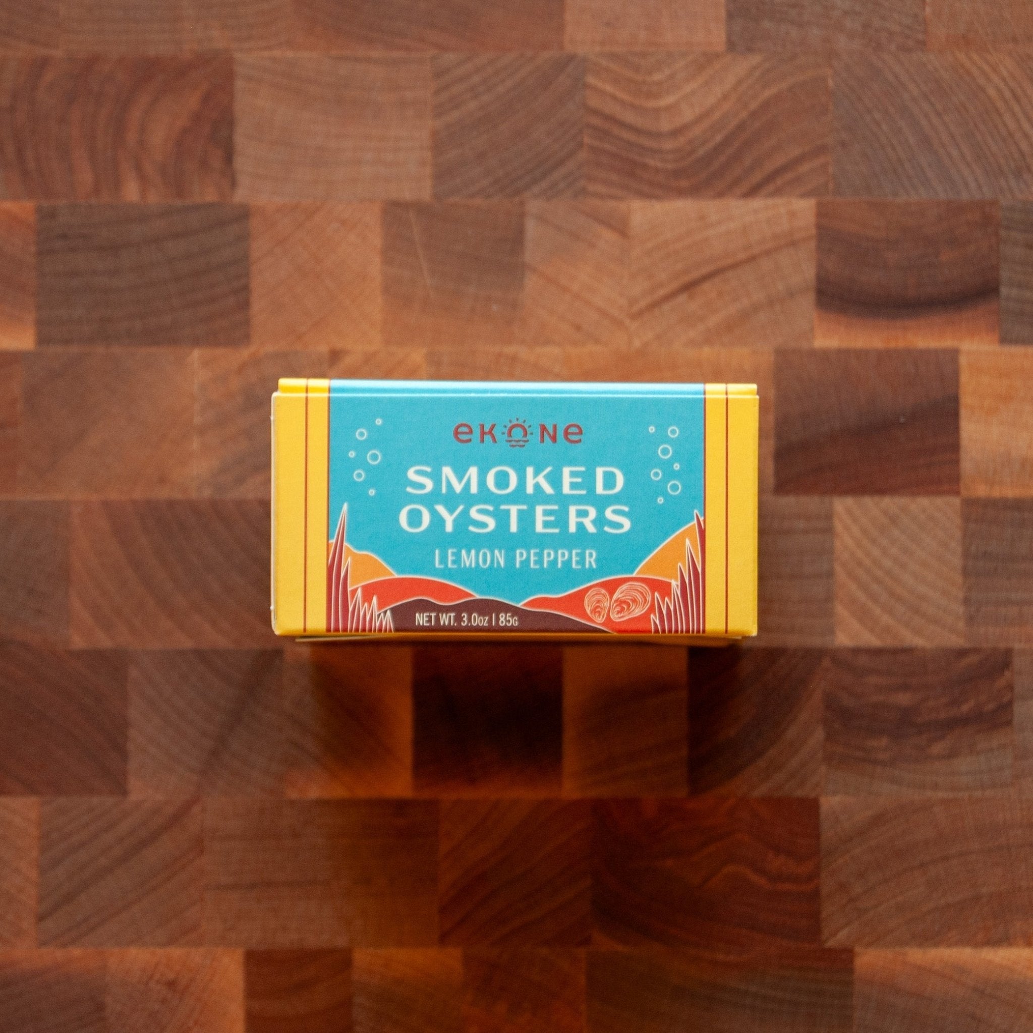 Ekone - Lemon Pepper Smoked Oysters - FishNook Tinned Seafood Co.