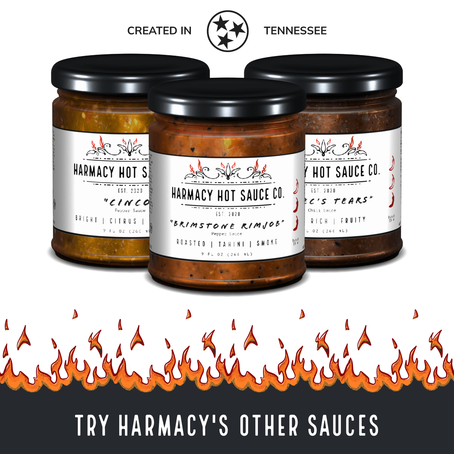 Harmacy Hot Sauce Co. - Chi - Chee - Kimchi Hot Sauce (9oz) - FishNook Tinned Seafood Co.