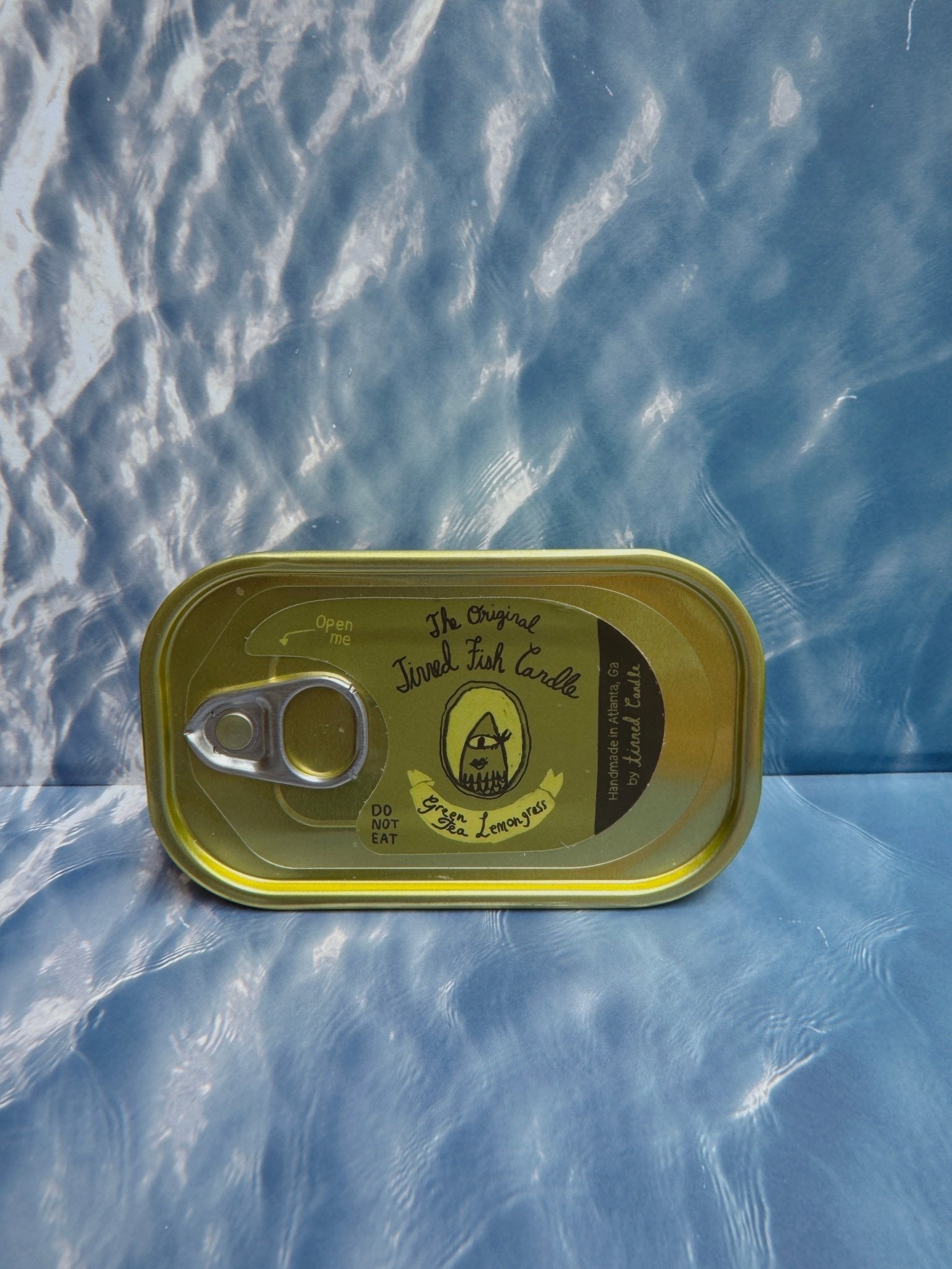Tinned Candle - Tinned Fish Candle - Green Tea & Lemongrass - FishNook Tinned Seafood Co.
