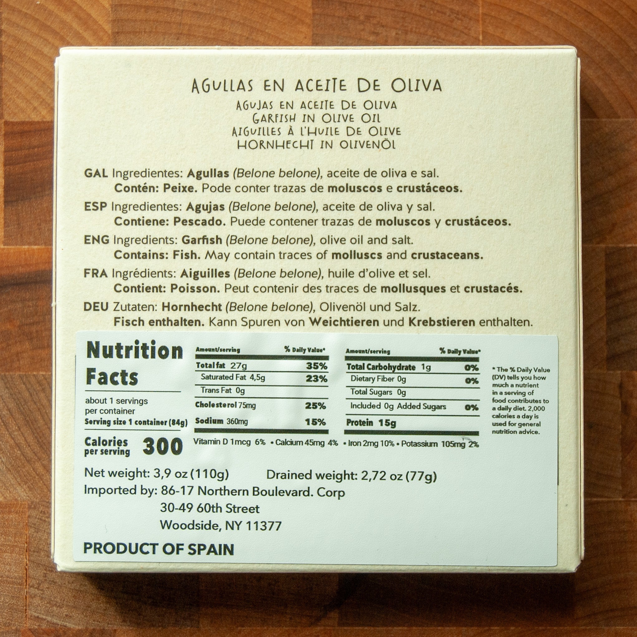 Ar De Arte - Galician Garfish in Olive Oil - FishNook Tinned Seafood Co.