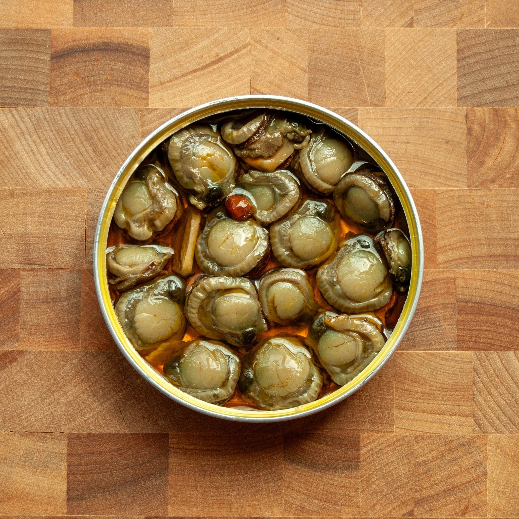 Ar De Arte - Galician Scallops in Olive Oil w/ Garlic & Chili - FishNook Tinned Seafood Co.
