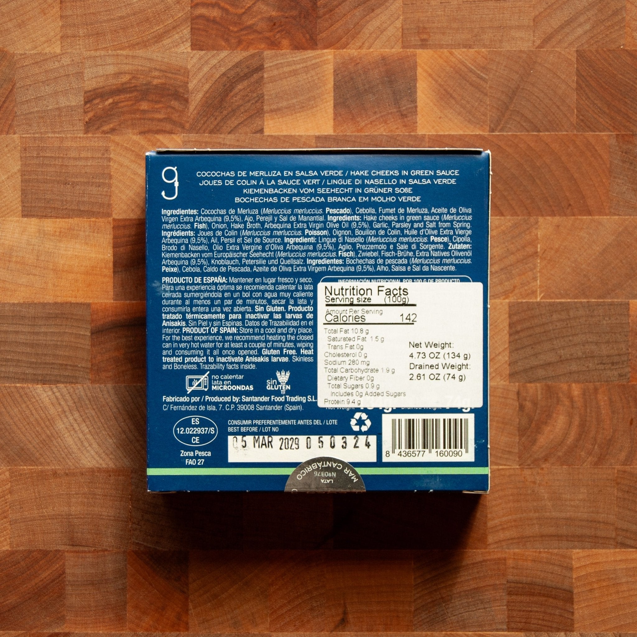 Alalunga - Hake Cheeks "Cocochas" in Salsa Verde - FishNook Tinned Seafood Co.
