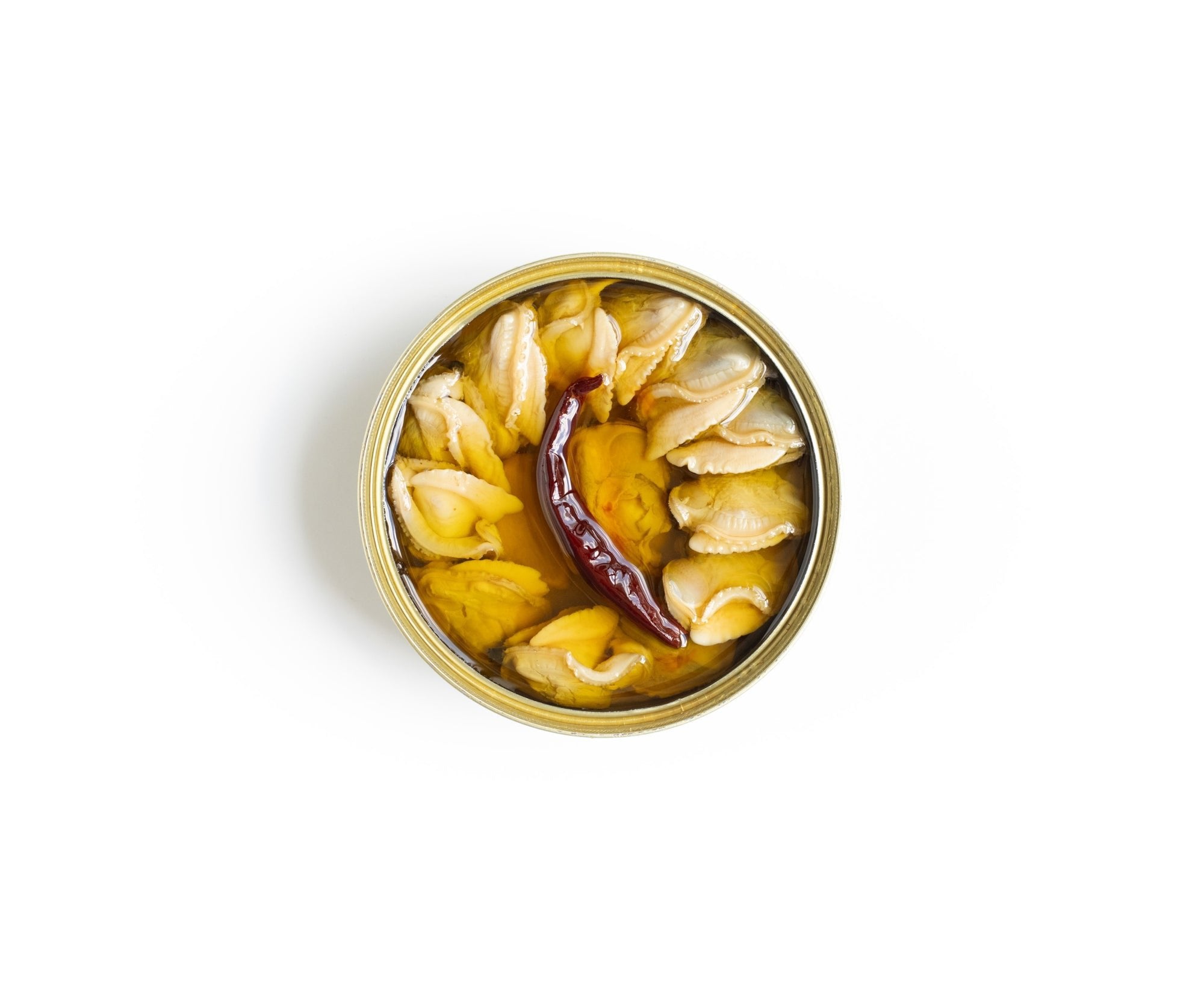 Island Creek - Littleneck Clams w/ Confit Garlic, Chili & Olive Oil - FishNook Tinned Seafood Co.