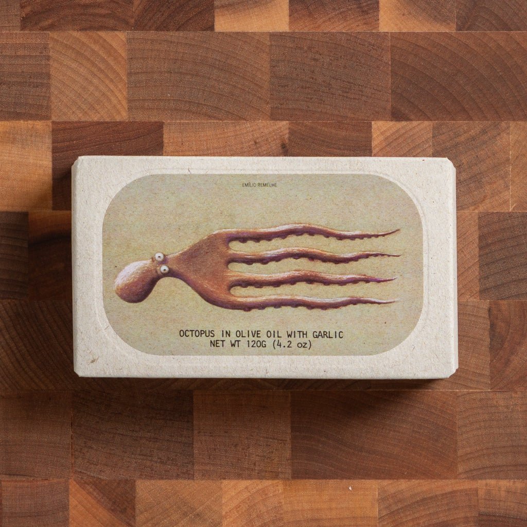 Jose Gourmet - Octopus in Olive Oil w/ Garlic - FishNook Tinned Seafood Co.