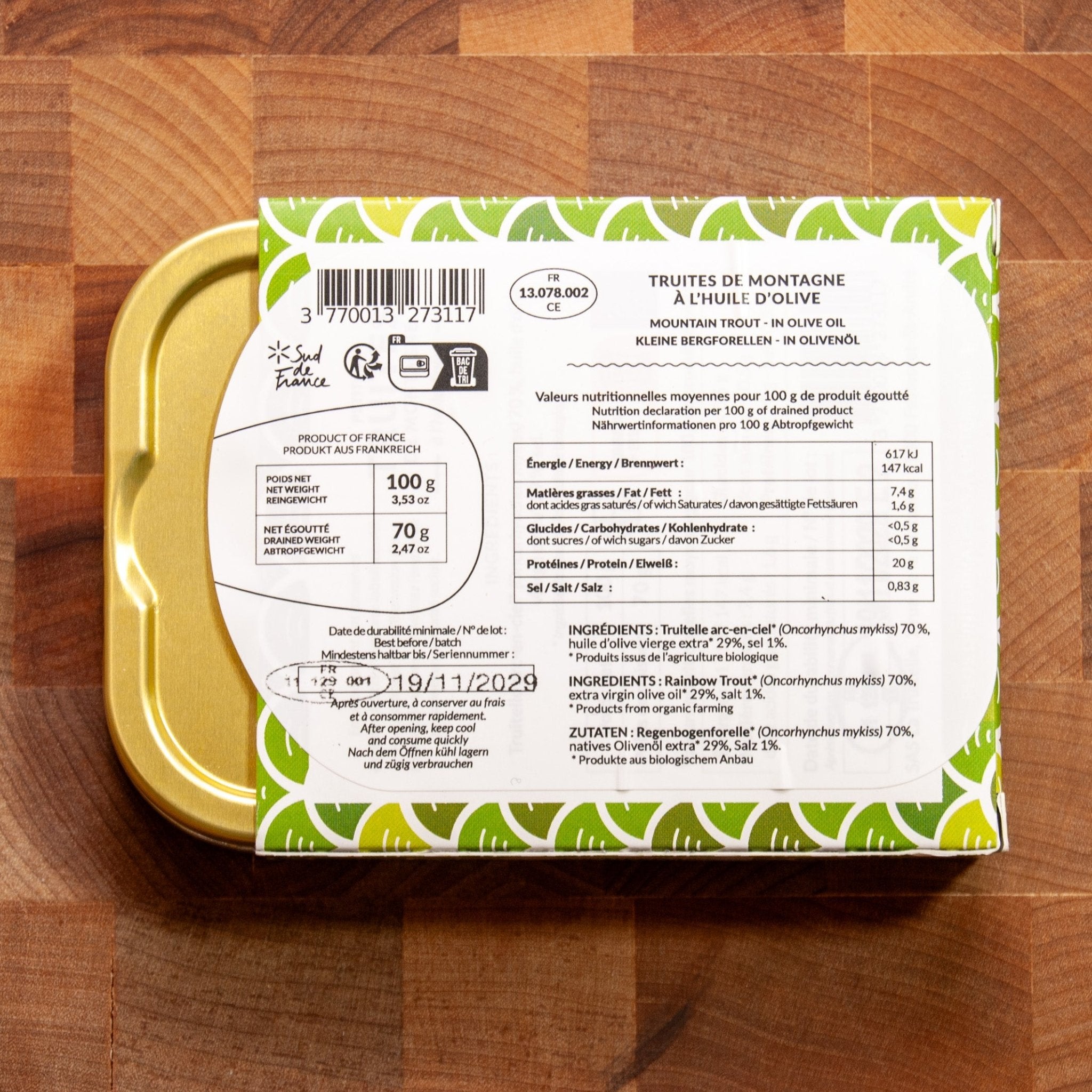La Truitelle - Mountain Troutlings in EVOO - FishNook Tinned Seafood Co.