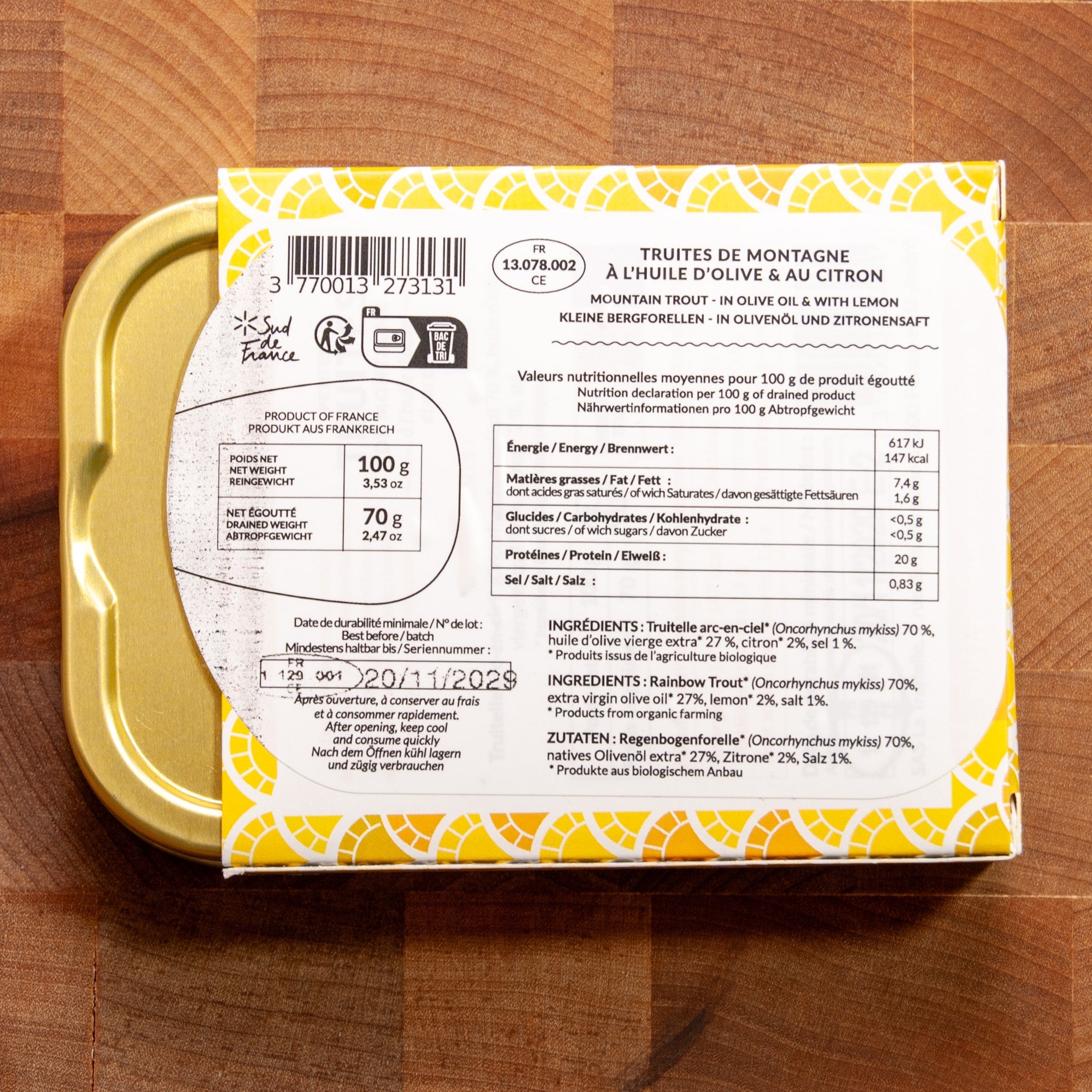 La Truitelle - Mountain Troutlings in EVOO w/ Lemon - FishNook Tinned Seafood Co.