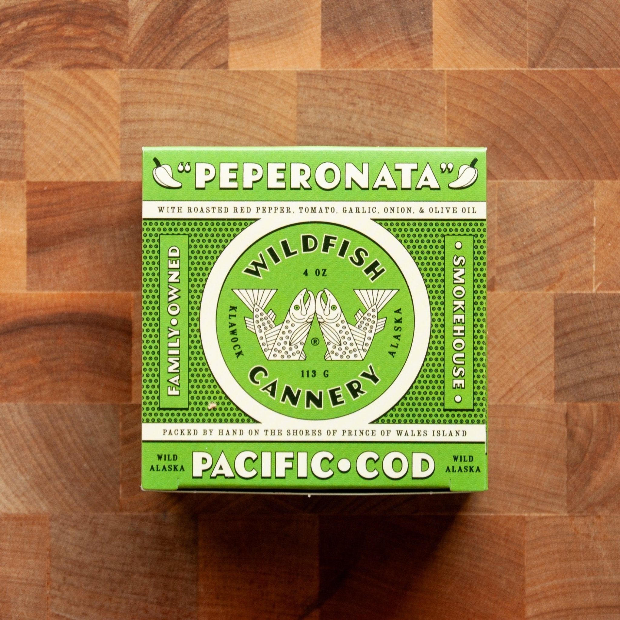 Wildfish Cannery - Pacific Cod in Peperonata Sauce - FishNook Tinned Seafood Co.