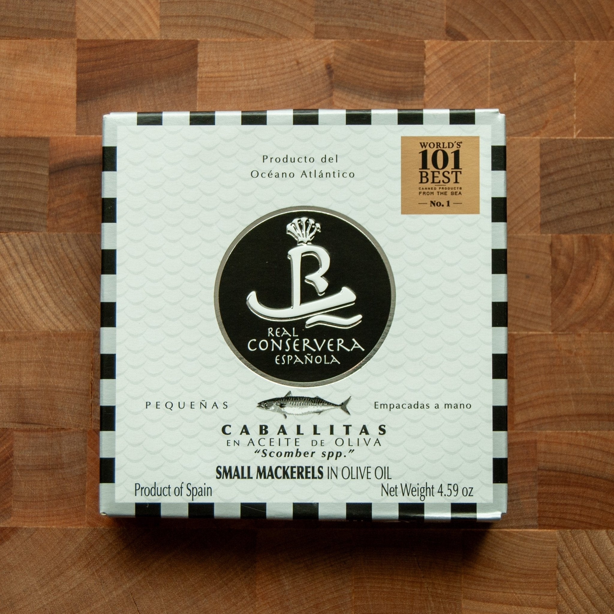 Real Conservera Española - Small Whole Mackerel 'Caballitas' in Olive Oil - FishNook Tinned Seafood Co.