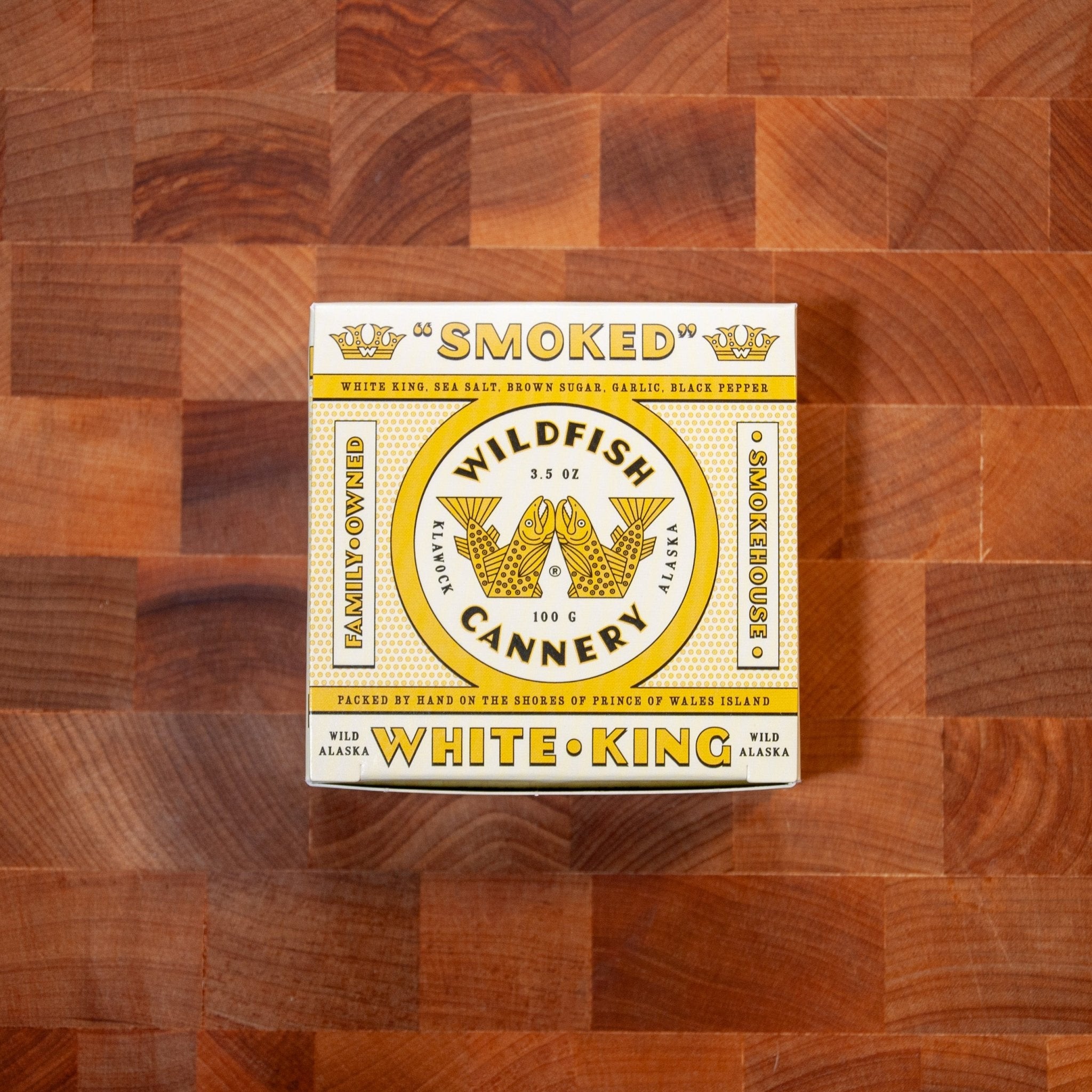 Wildfish Cannery - Smoked White King Salmon (Limited) - FishNook Tinned Seafood Co.