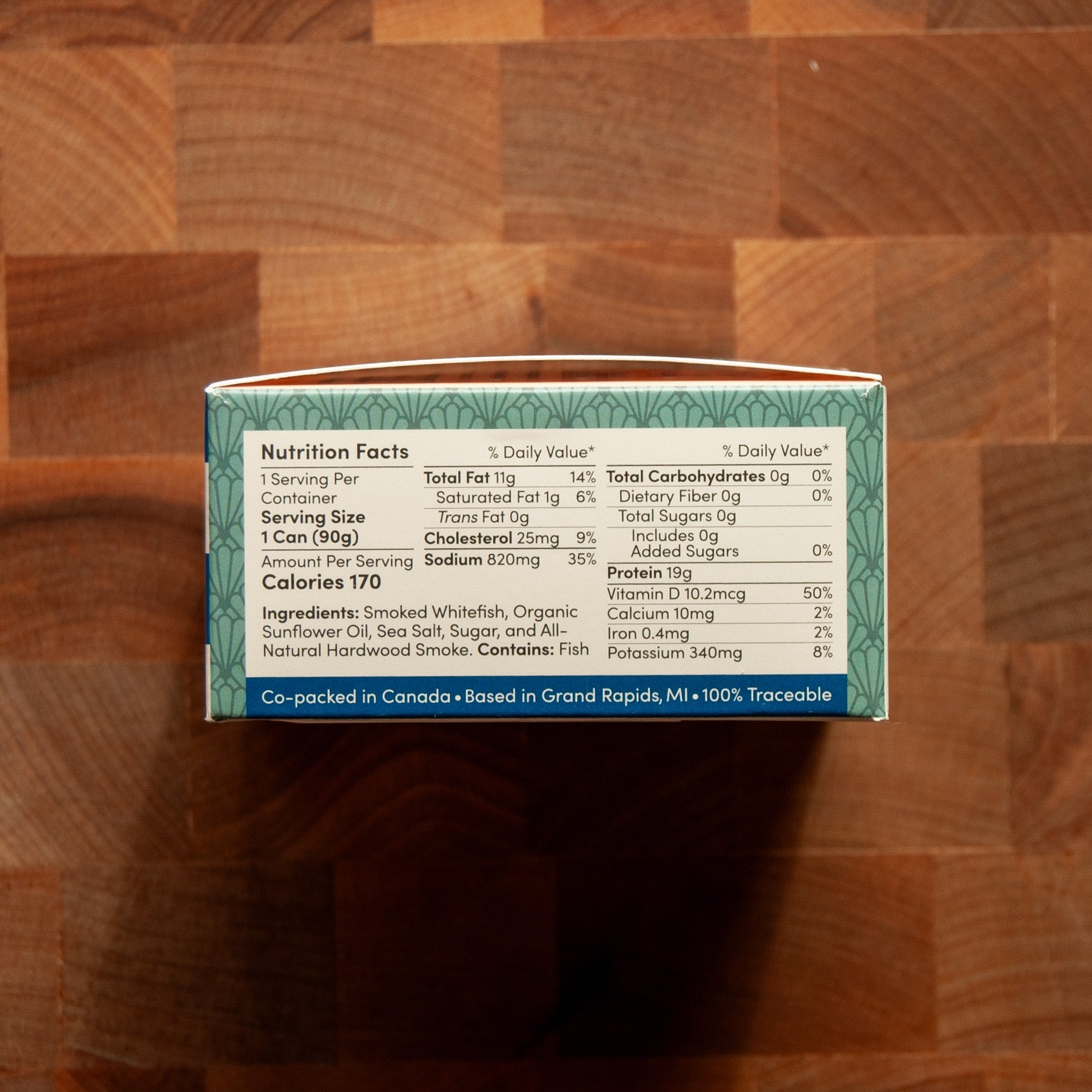 Great Lakes Tinned Fish - Smoked Whitefish in Organic Sunflower Oil - FishNook Tinned Seafood Co.