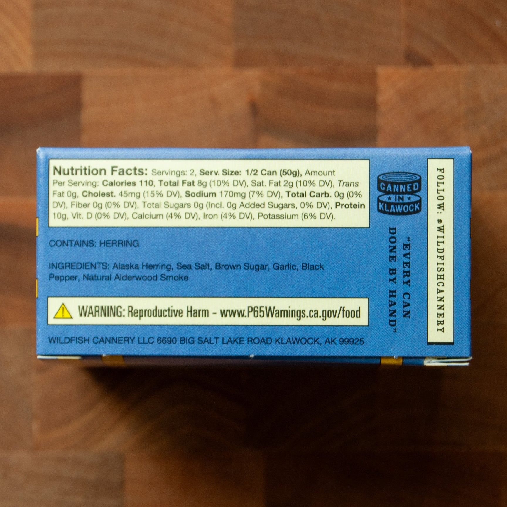 Wildfish Cannery - Alaskan Smoked Herring - FishNook Tinned Seafood Co.