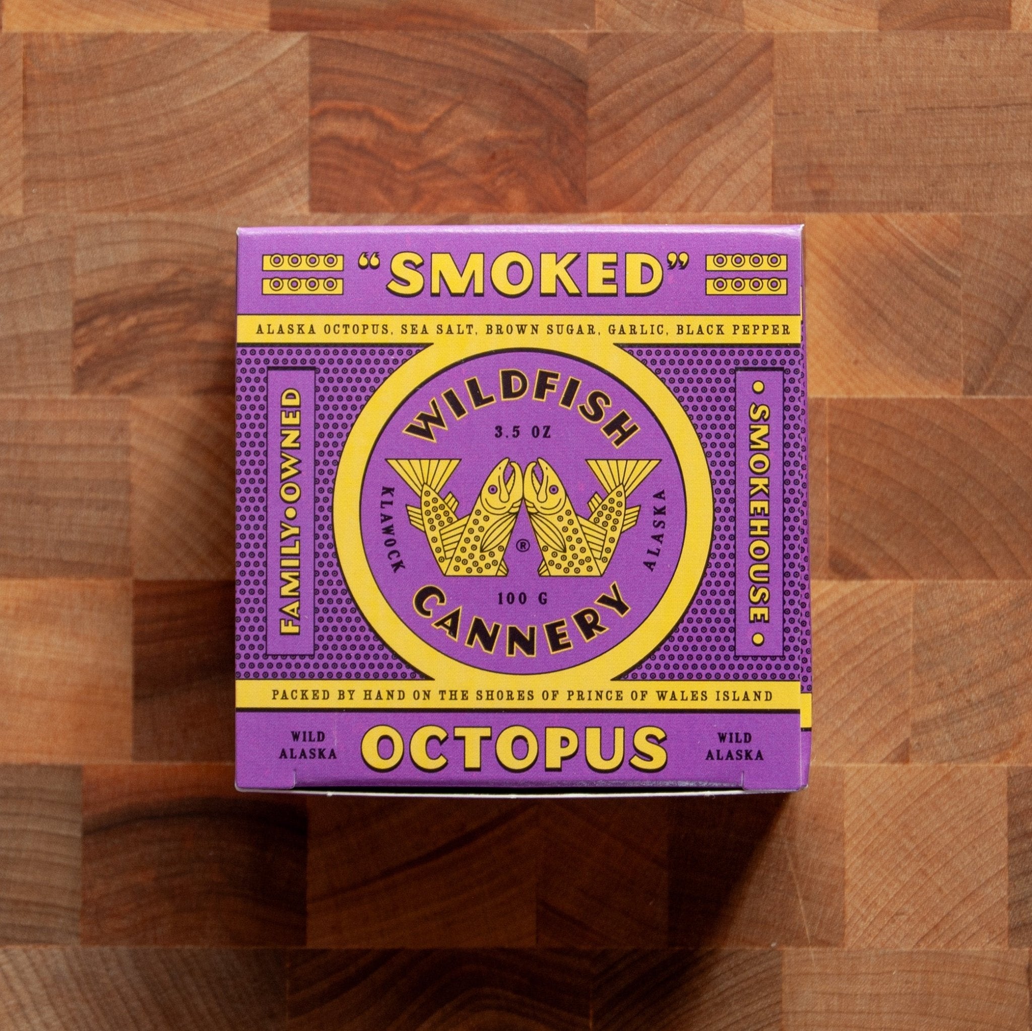 Wildfish Cannery - Smoked Giant Pacific Octopus, 3.5oz - FishNook Tinned Seafood Co.