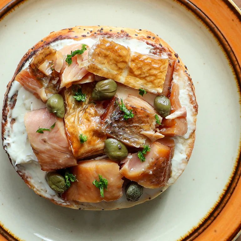 The Lake House Bagel with Whitefish - FishNook Tinned Seafood Co.