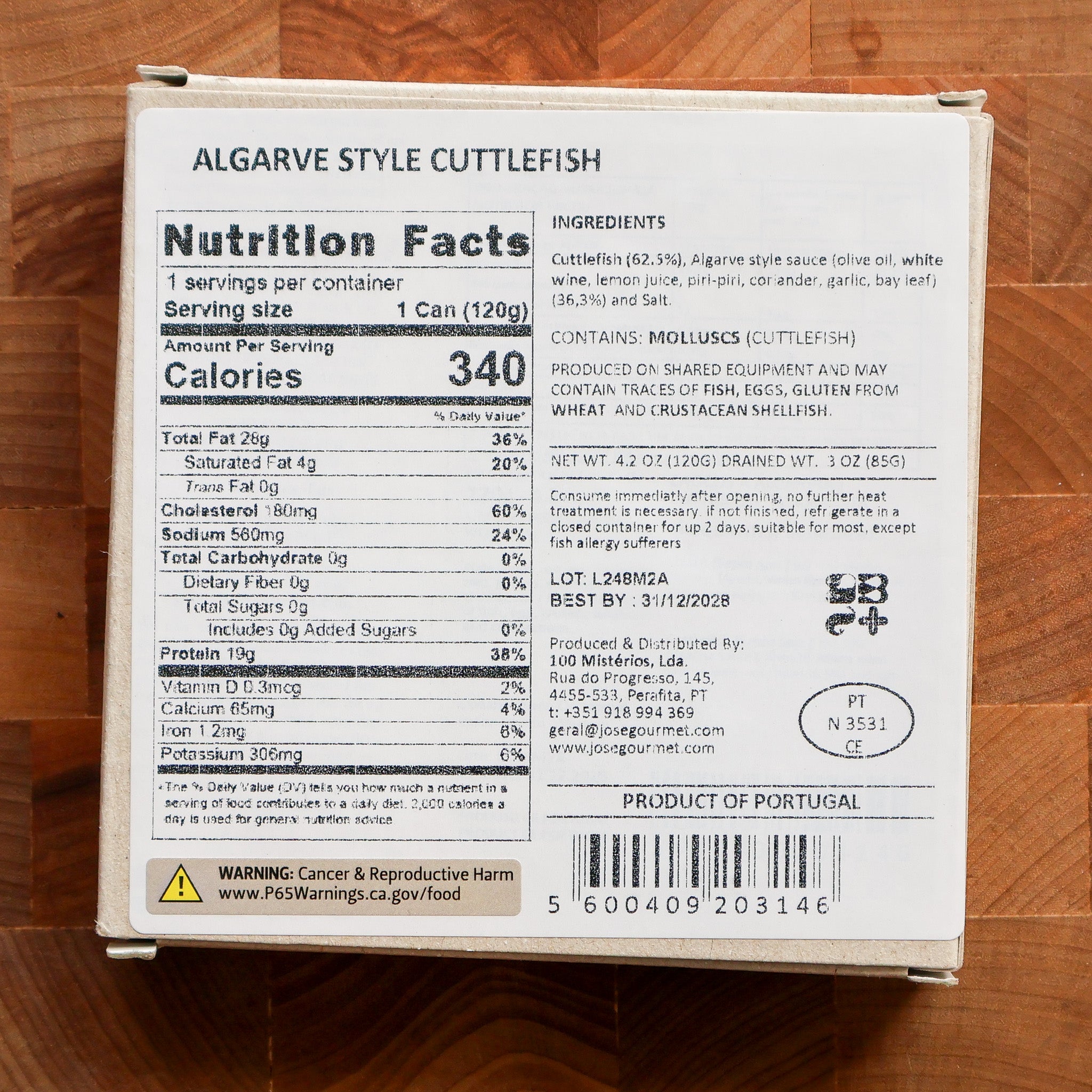 Algarve Style Cuttlefish w/ Chili & Coriander in Olive Oil