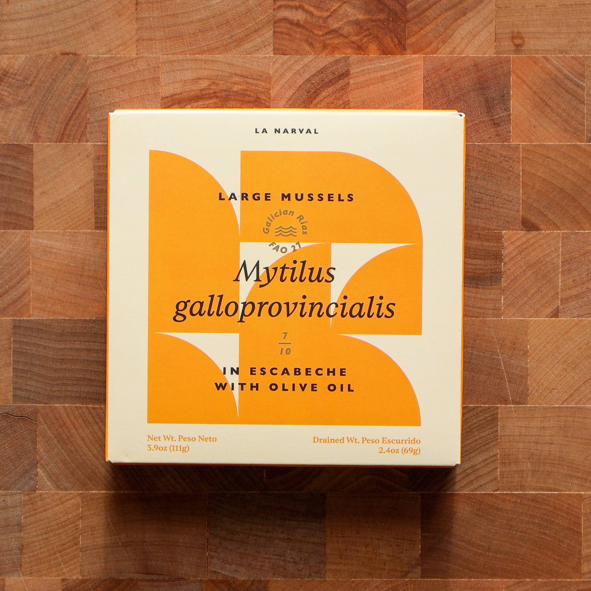 Large Galician Mussels in Escabeche