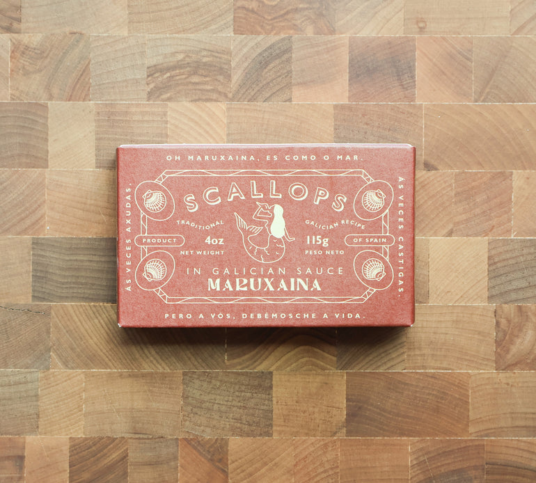 Maruxaina Volandeiras in Vieira Sauce from the Rias Gallegas