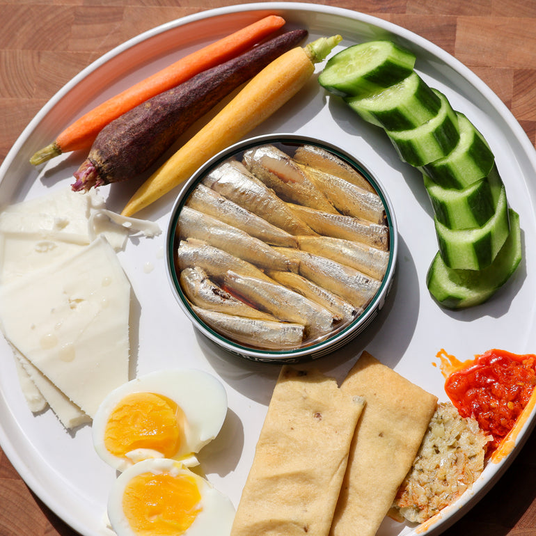 Tinned Sardine Snack Plate