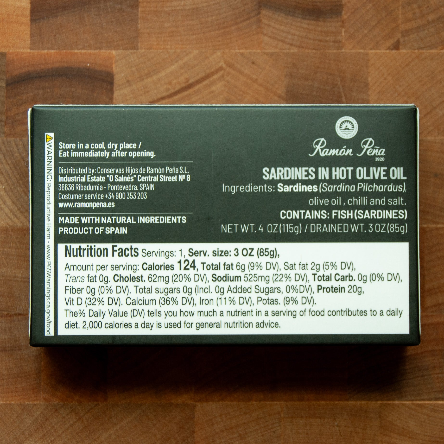 Small Sardines In Hot Olive Oil, Silver Line