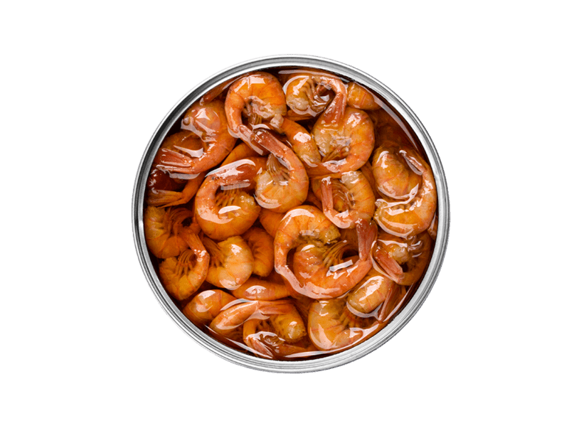 ABC+ Spiced Wild Shrimp in Olive Oil w/ Garlic - FishNook Tinned Seafood Co.