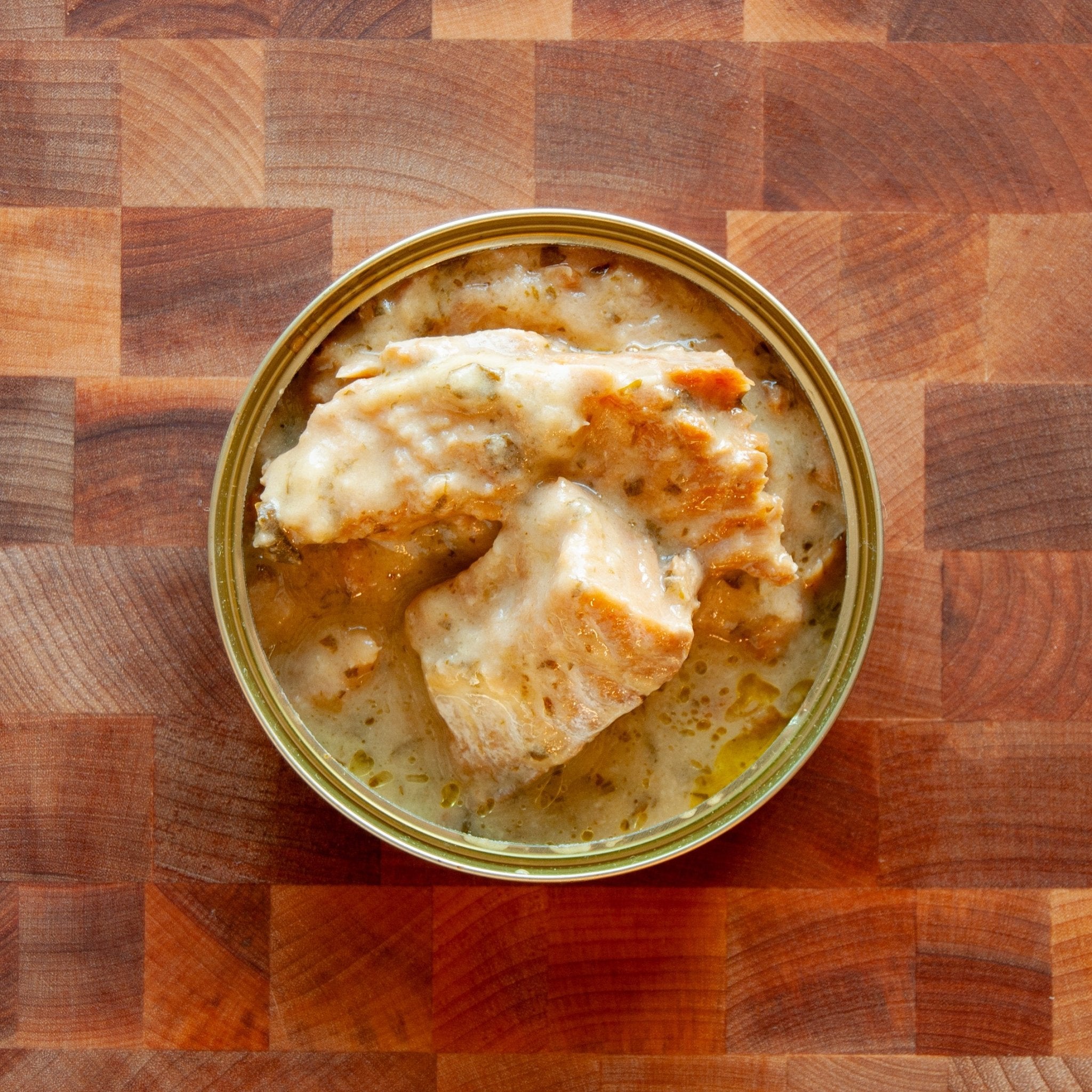 European Hake in Salsa Verde – FishNook Tinned Seafood Co.