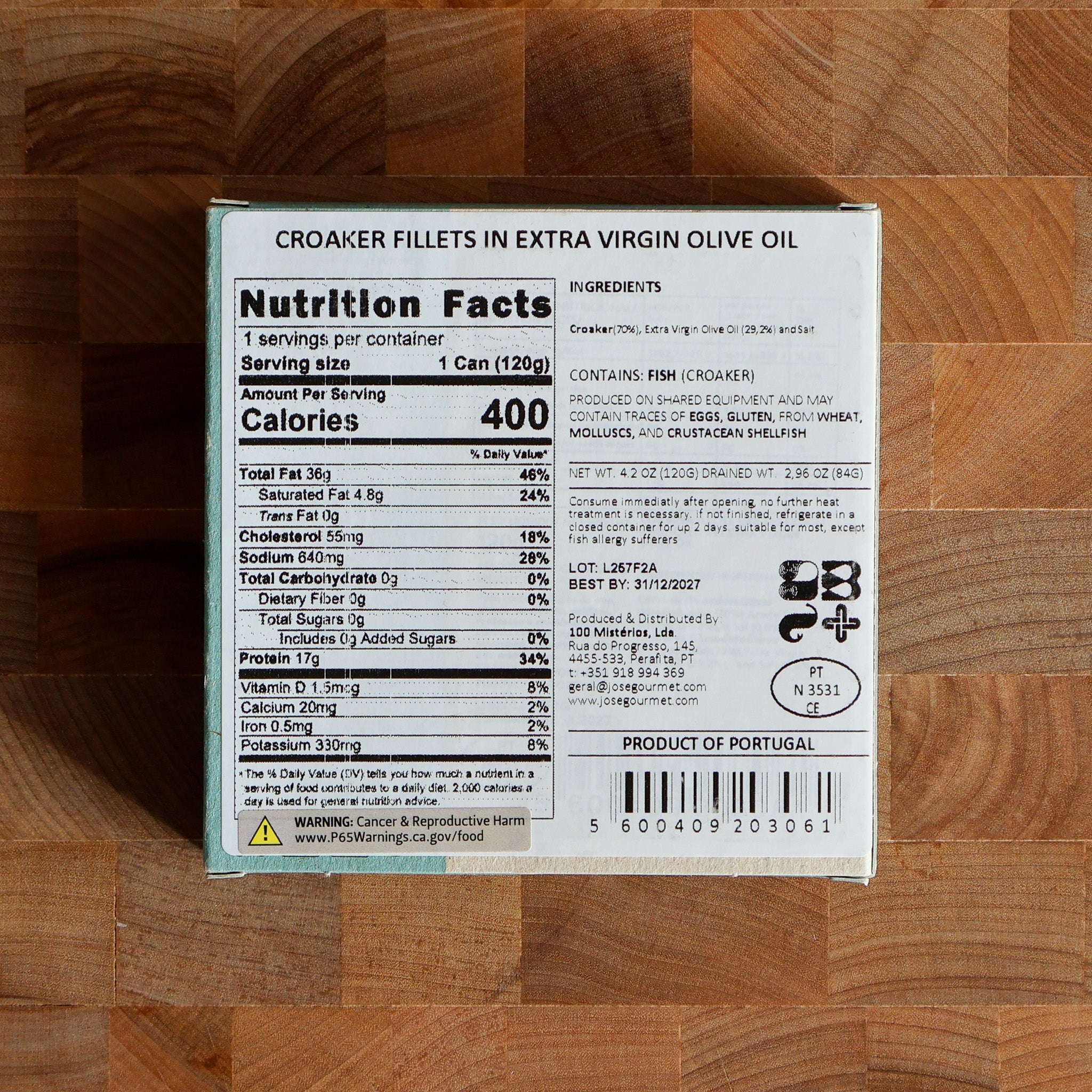 ABC+ - Croaker in EVOO - FishNook Tinned Seafood Co.