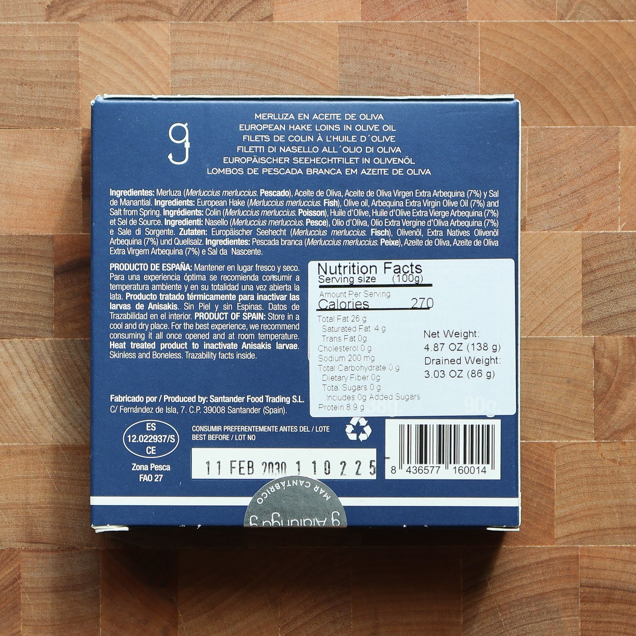 Alalunga - Hake Loins in Olive Oil - FishNook Tinned Seafood Co.