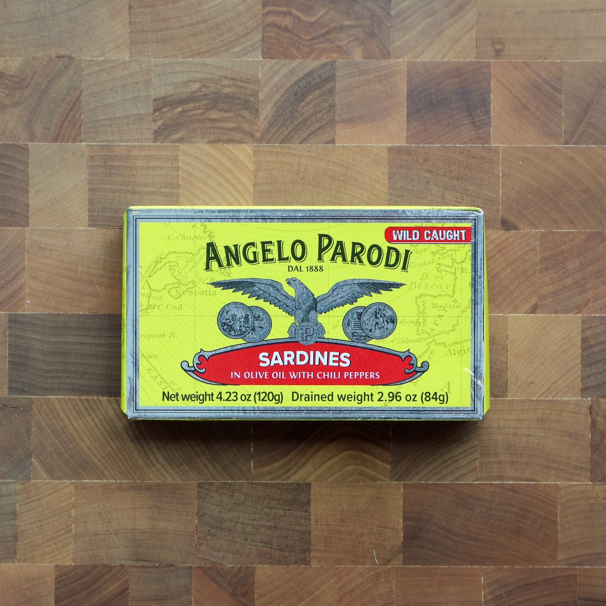Angelo Parodi - Sardines in Olive Oil With Chili Peppers - FishNook Tinned Seafood Co.