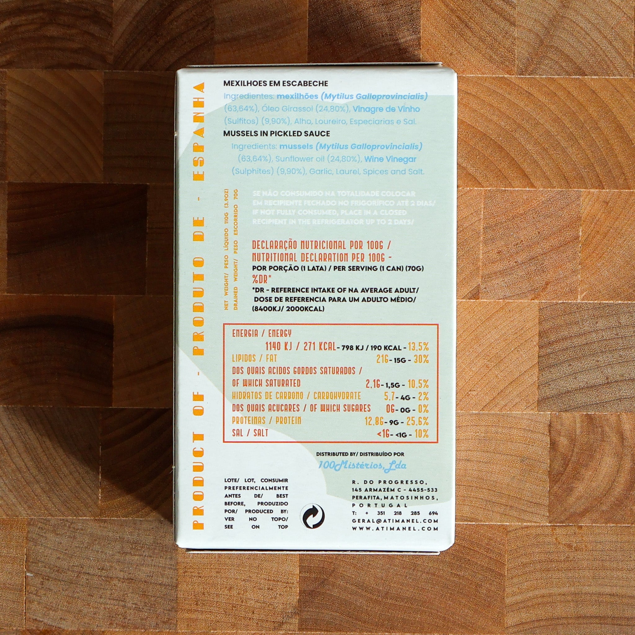 Ati Manel - Mussels in Escabeche Sauce - FishNook Tinned Seafood Co.