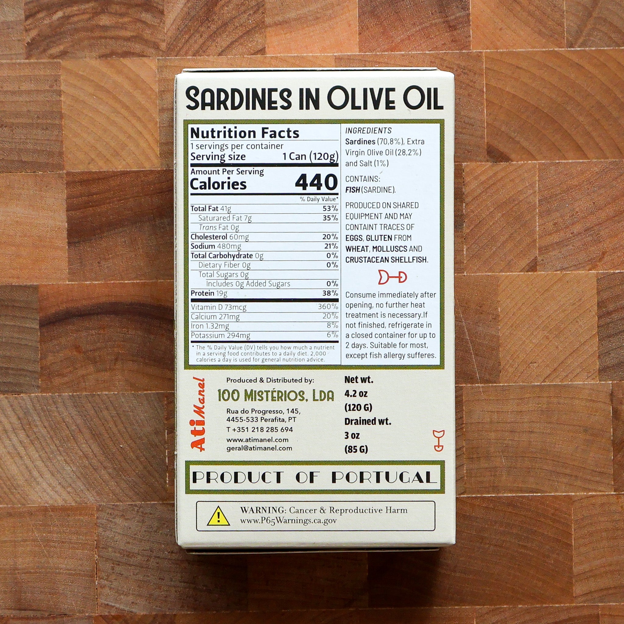 Ati Manel - Sardines in Olive Oil - FishNook Tinned Seafood Co.