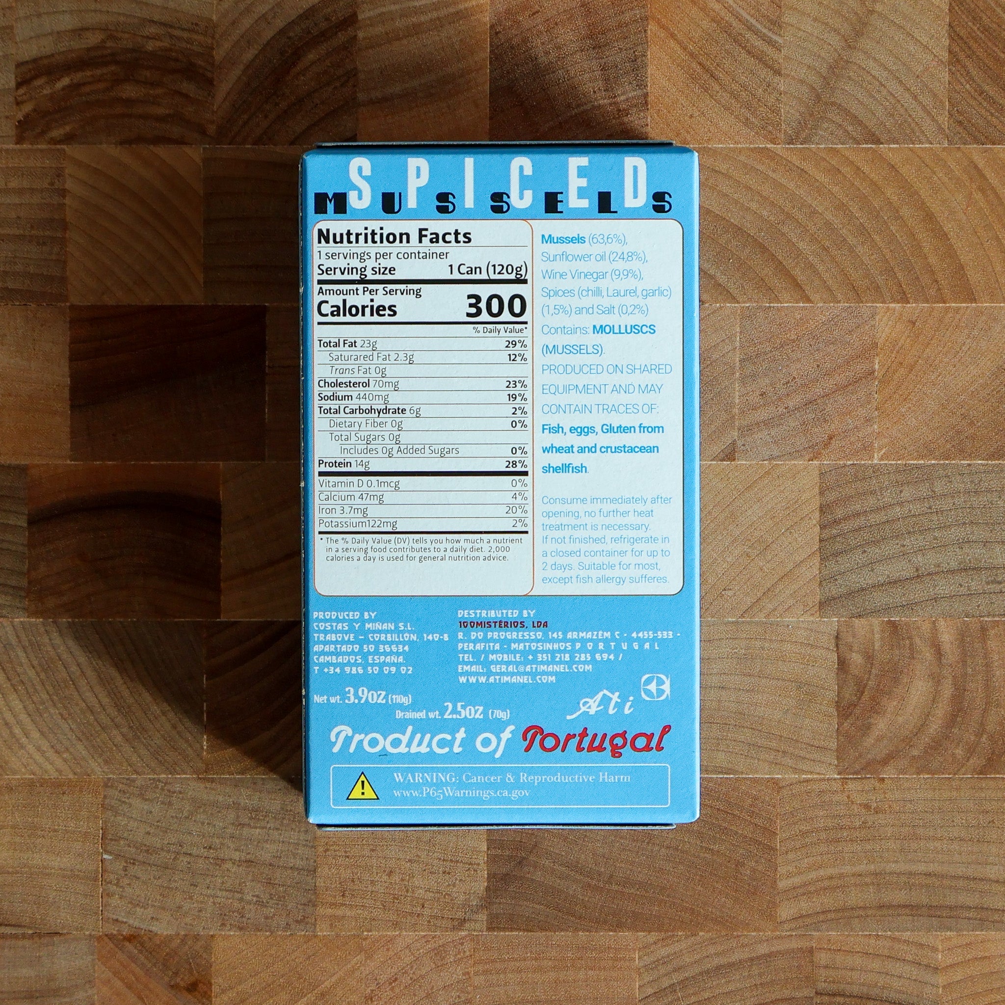 Ati Manel - Spiced Mussels in Escabeche - FishNook Tinned Seafood Co.