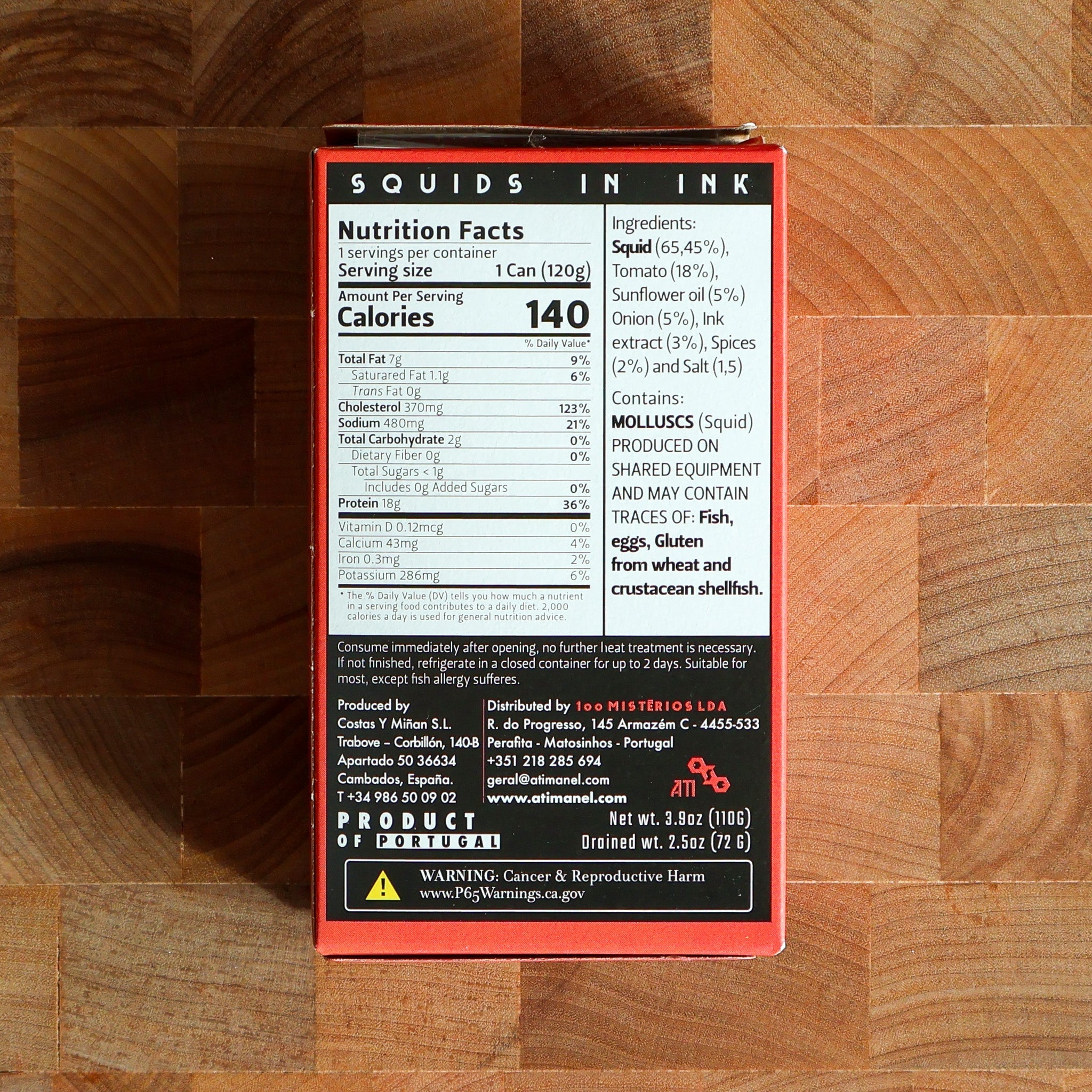 Ati Manel - Squids in Ink Sauce - FishNook Tinned Seafood Co.