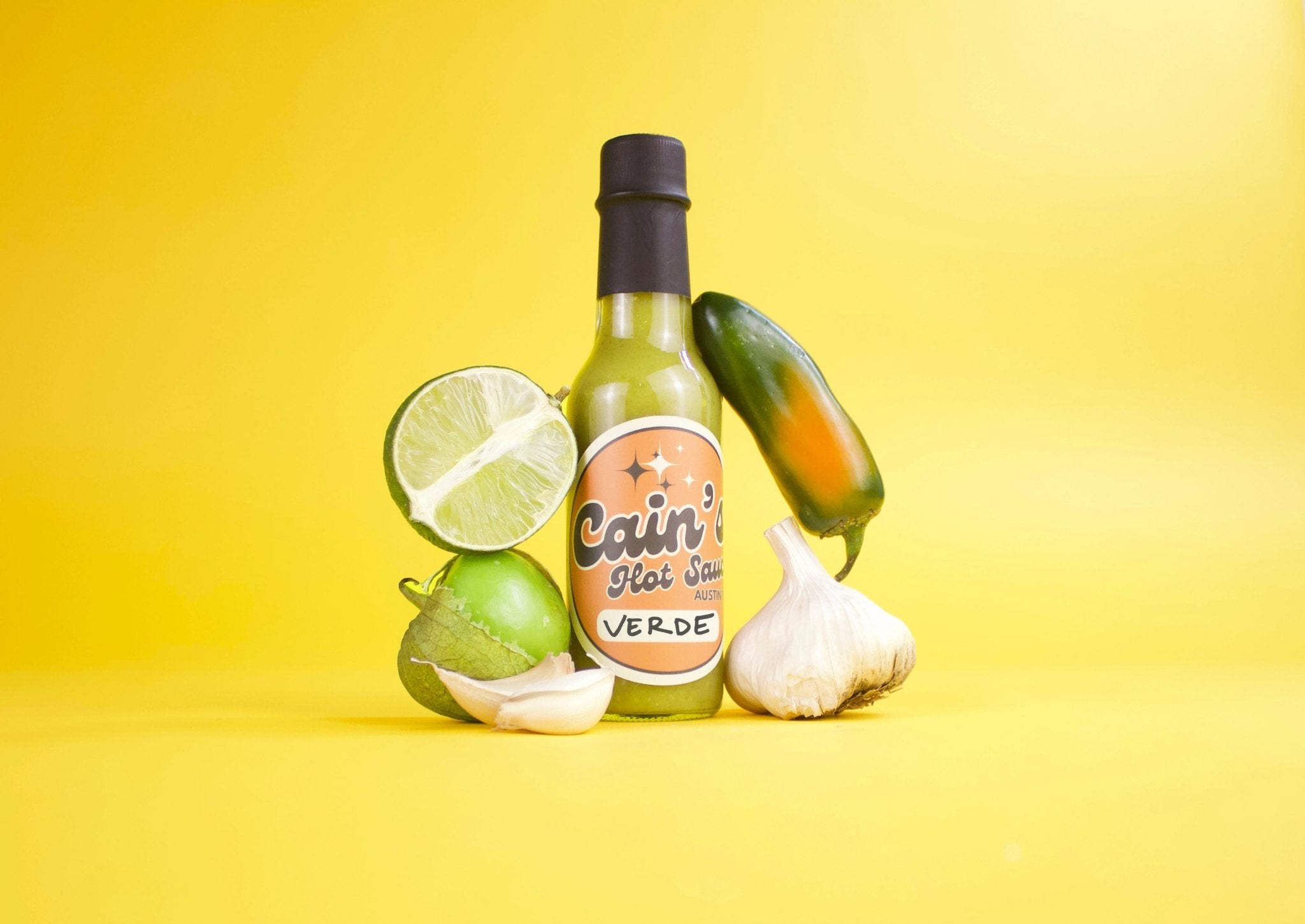 Cain’s Hot Sauce - Cain's Verde, Jalapeño - Tomatillo Hot Sauce - FishNook Tinned Seafood Co.