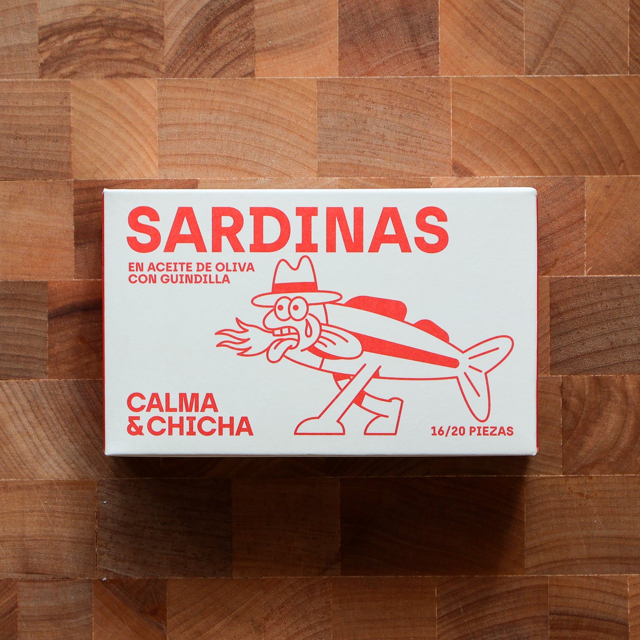Calma & Chicha - 16/20 Small Sardines in Hot Olive Oil - FishNook Tinned Seafood Co.