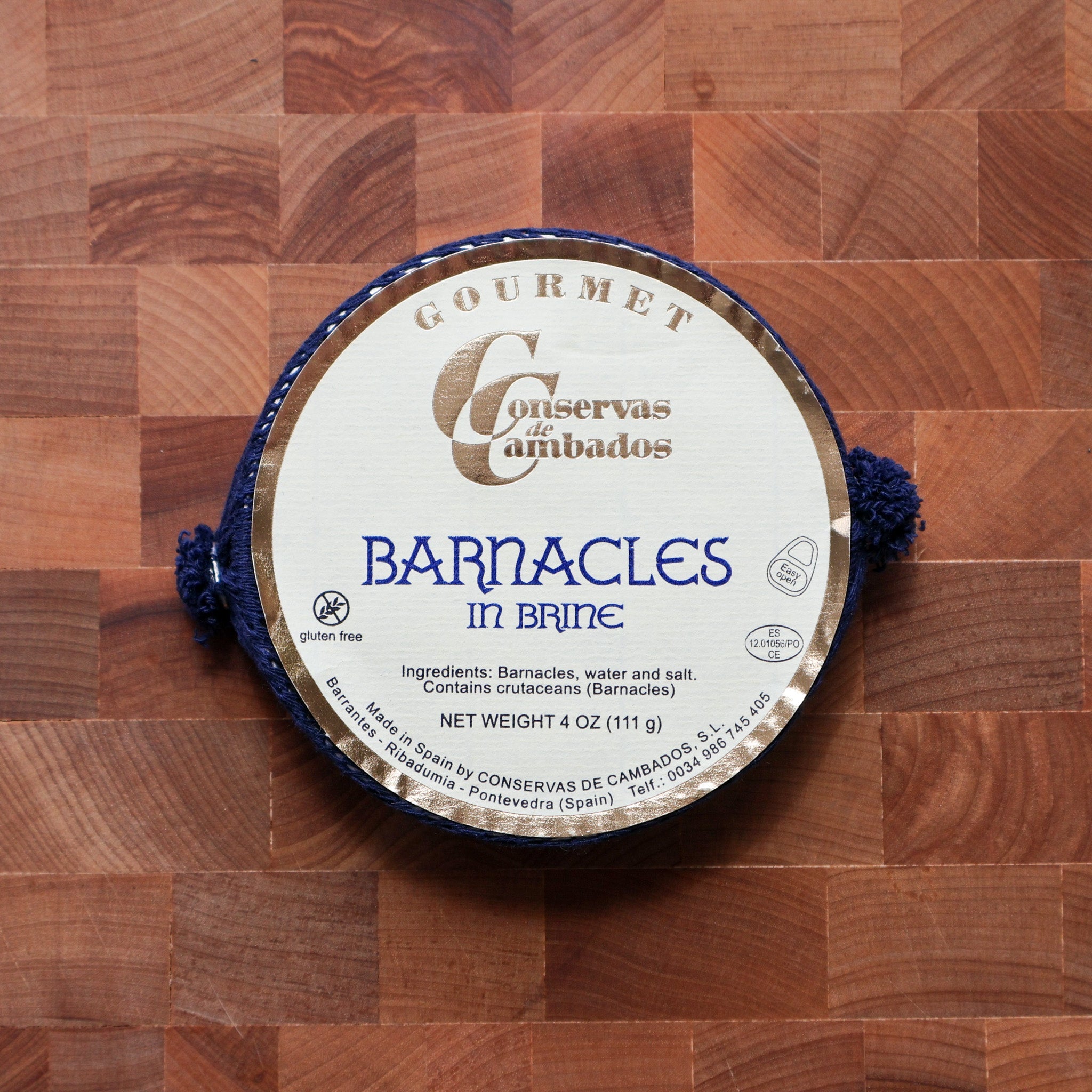 Conservas de Cambados - Gooseneck Barnacles 'Percebes' in Brine - FishNook Tinned Seafood Co.