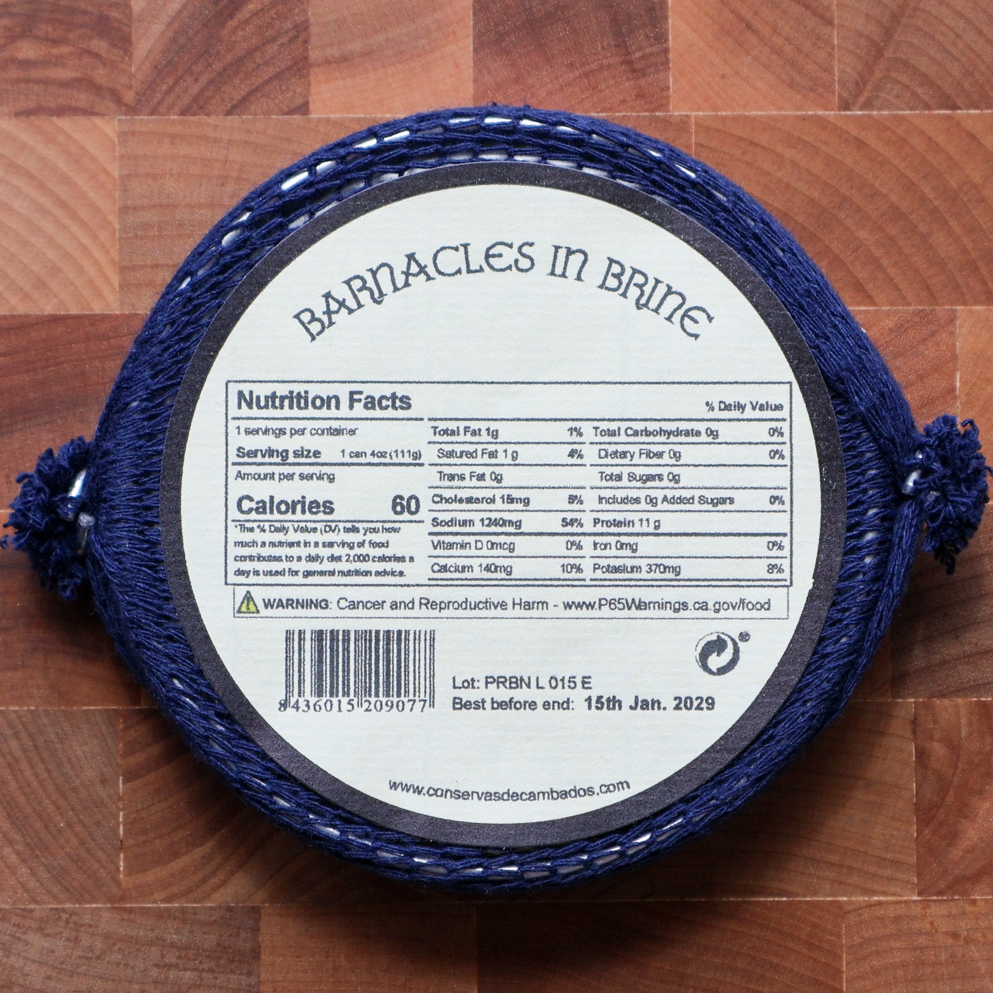 Conservas de Cambados - Gooseneck Barnacles 'Percebes' in Brine - FishNook Tinned Seafood Co.