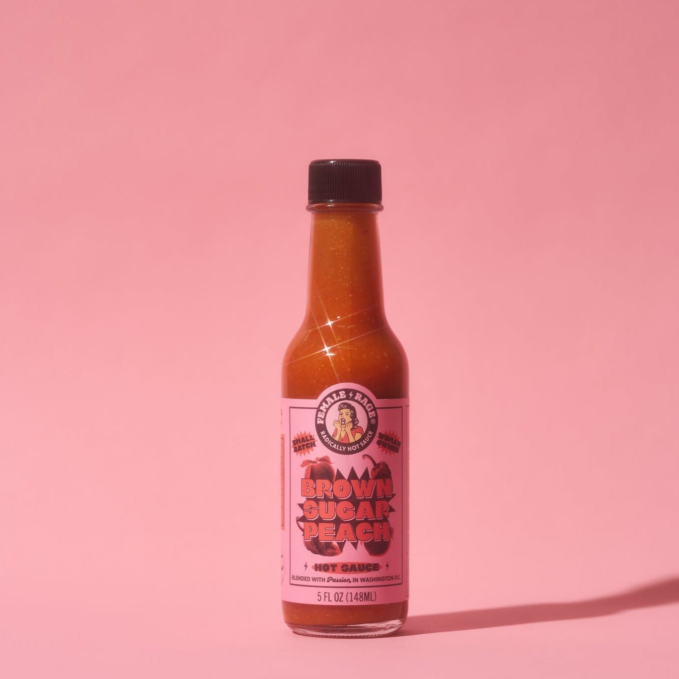 Female Rage Hot Sauce - Brown Sugar Peach Hot Sauce - FishNook Tinned Seafood Co.