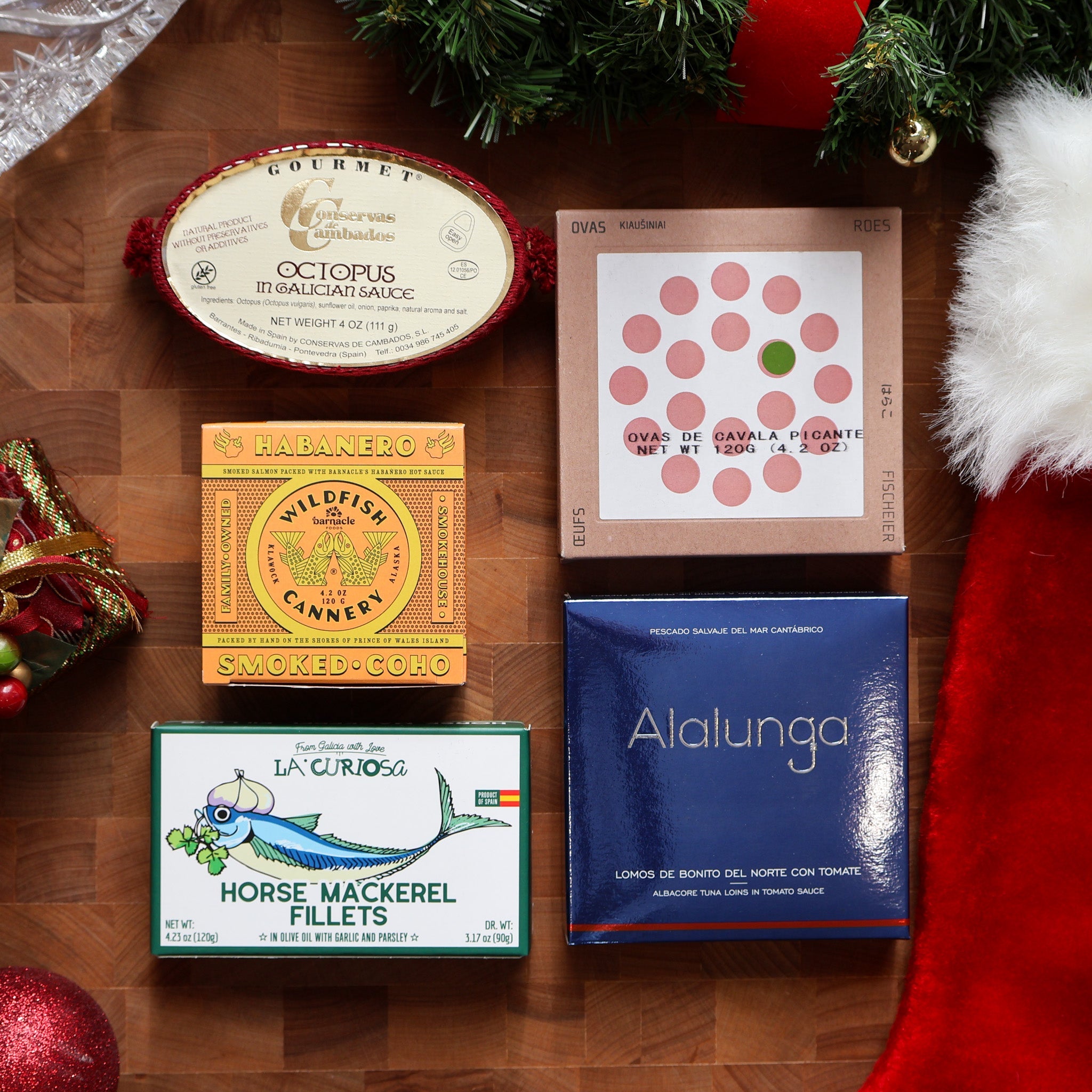 FishNook Tinned Seafood Co. - Monthly Tinned Fish Subscription - December Box - FishNook Tinned Seafood Co.