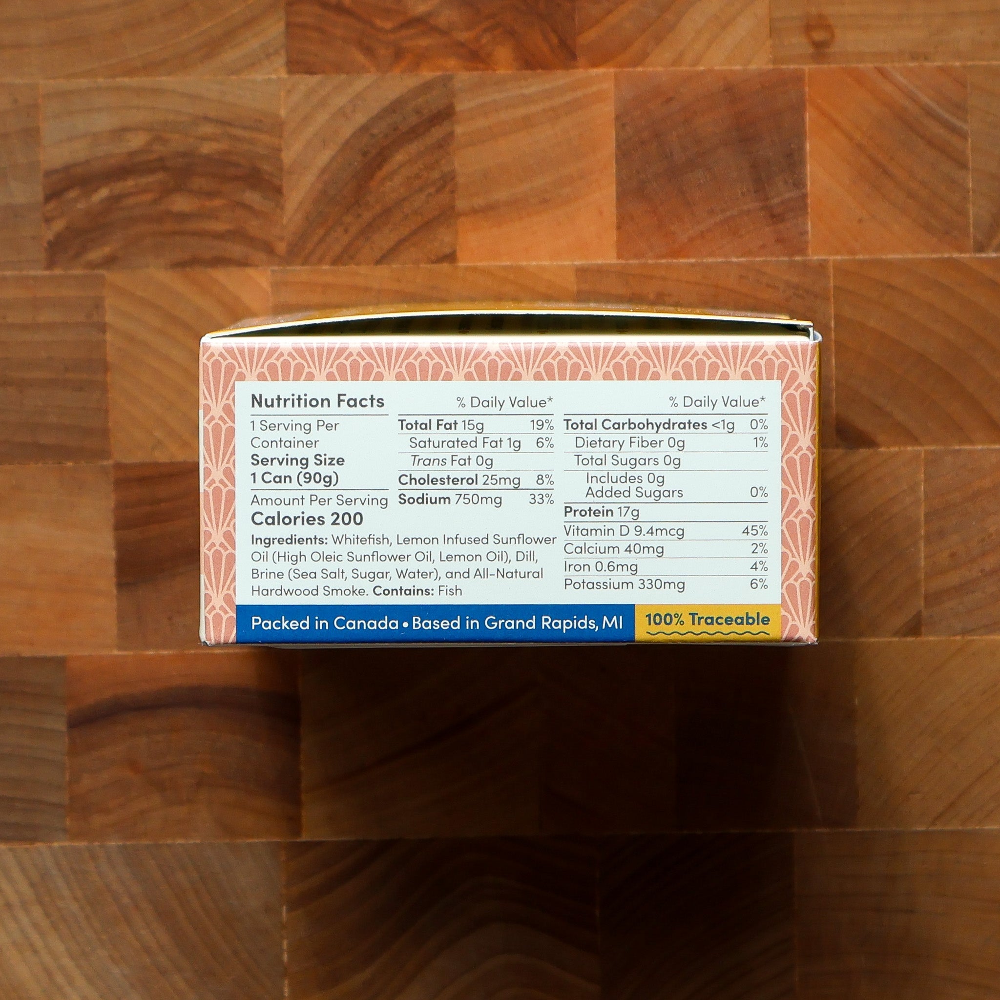 Great Lakes Tinned Fish - Smoked Whitefish w/ Lemon & Dill - FishNook Tinned Seafood Co.