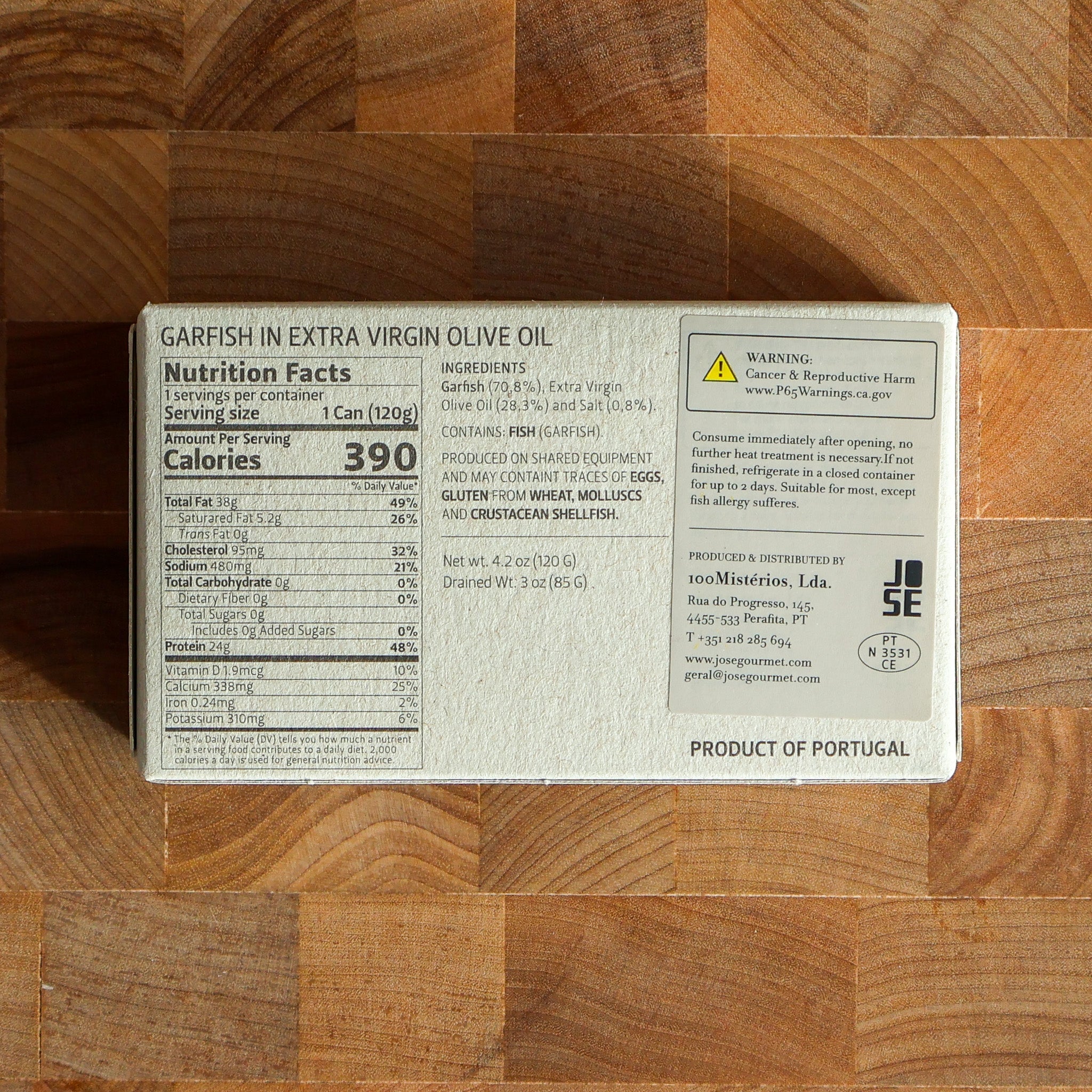 Jose Gourmet - Garfish in EVOO - FishNook Tinned Seafood Co.