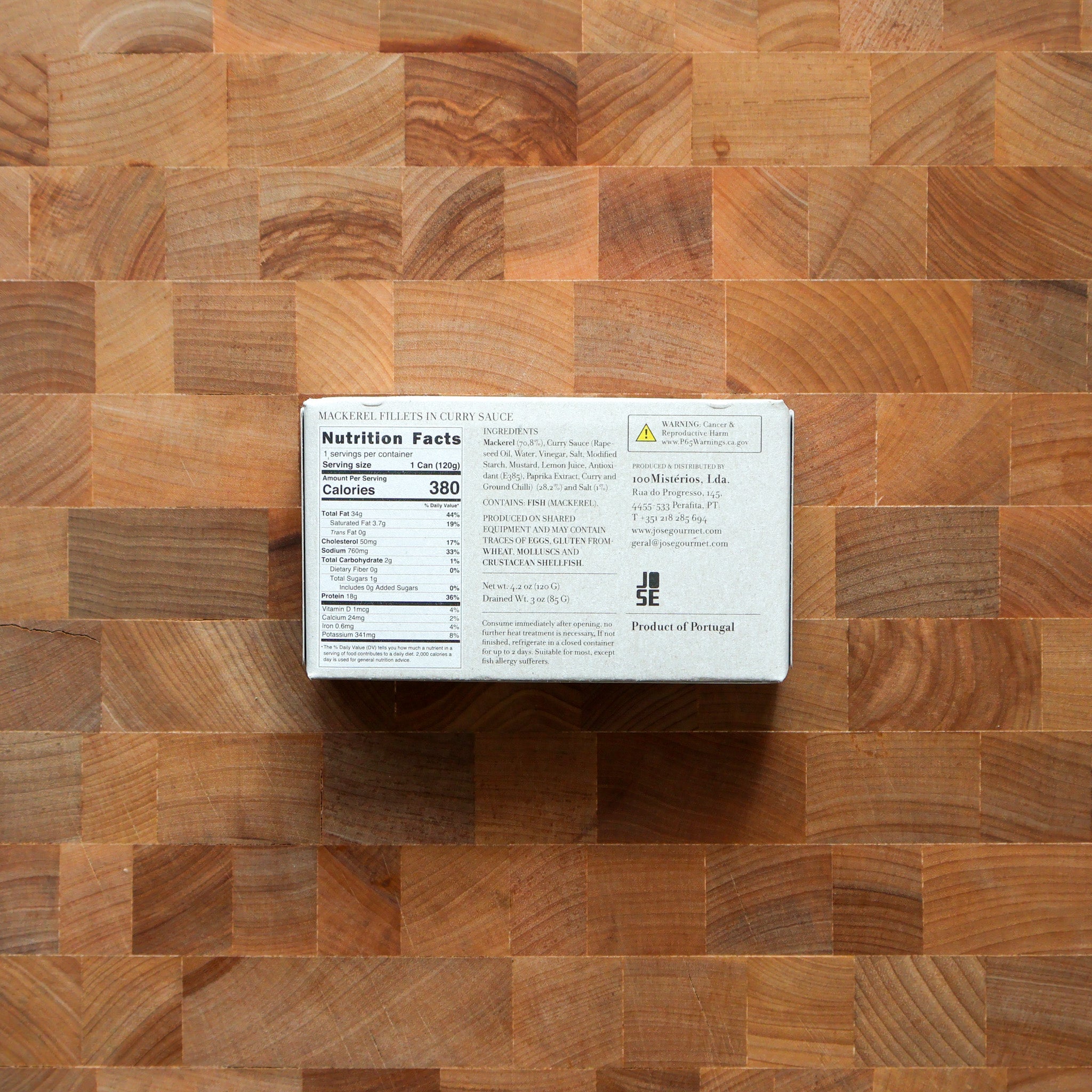 Jose Gourmet - Jose Gourmet Mackerel Fillets in Curry - FishNook Tinned Seafood Co.