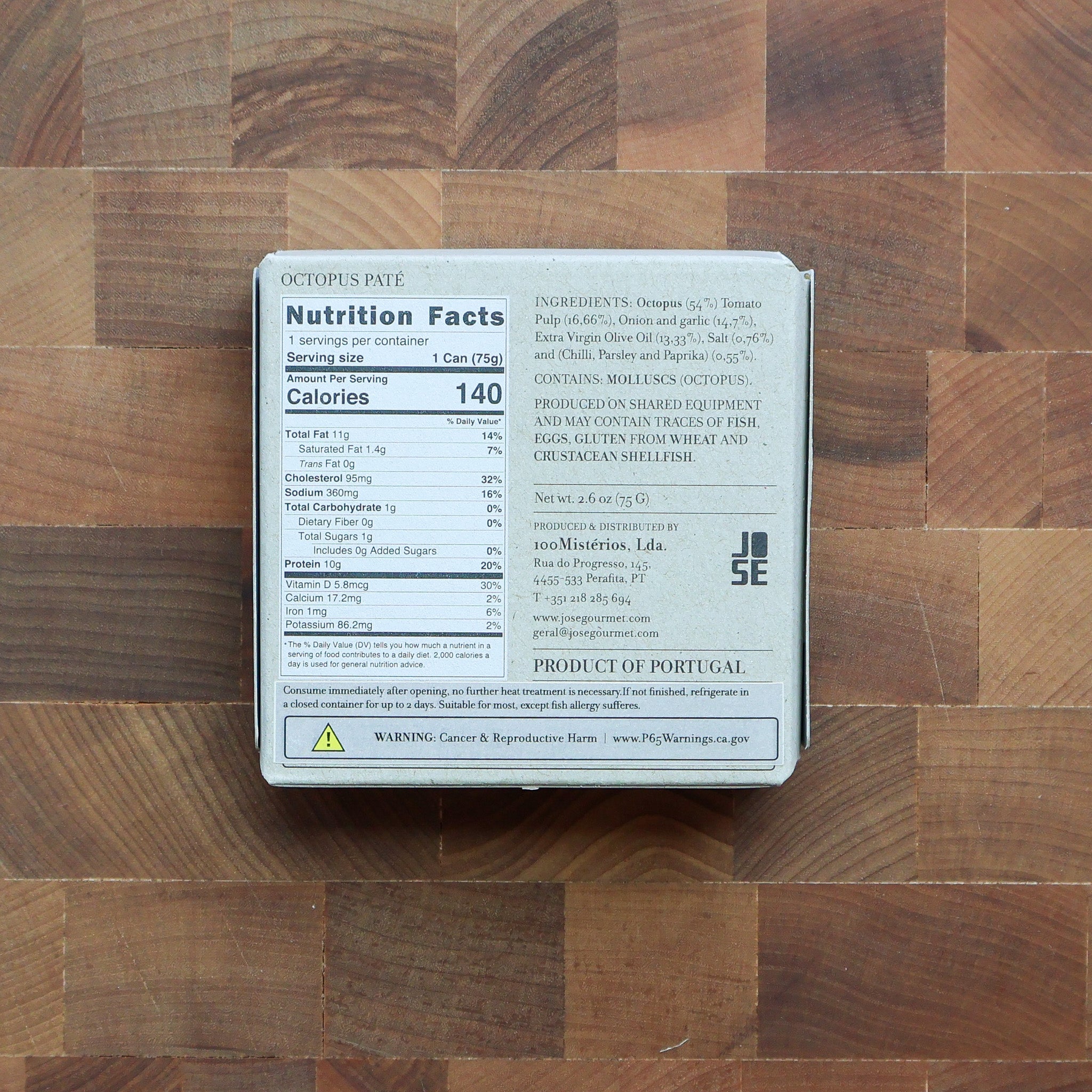 Jose Gourmet - Octopus Pate - FishNook Tinned Seafood Co.