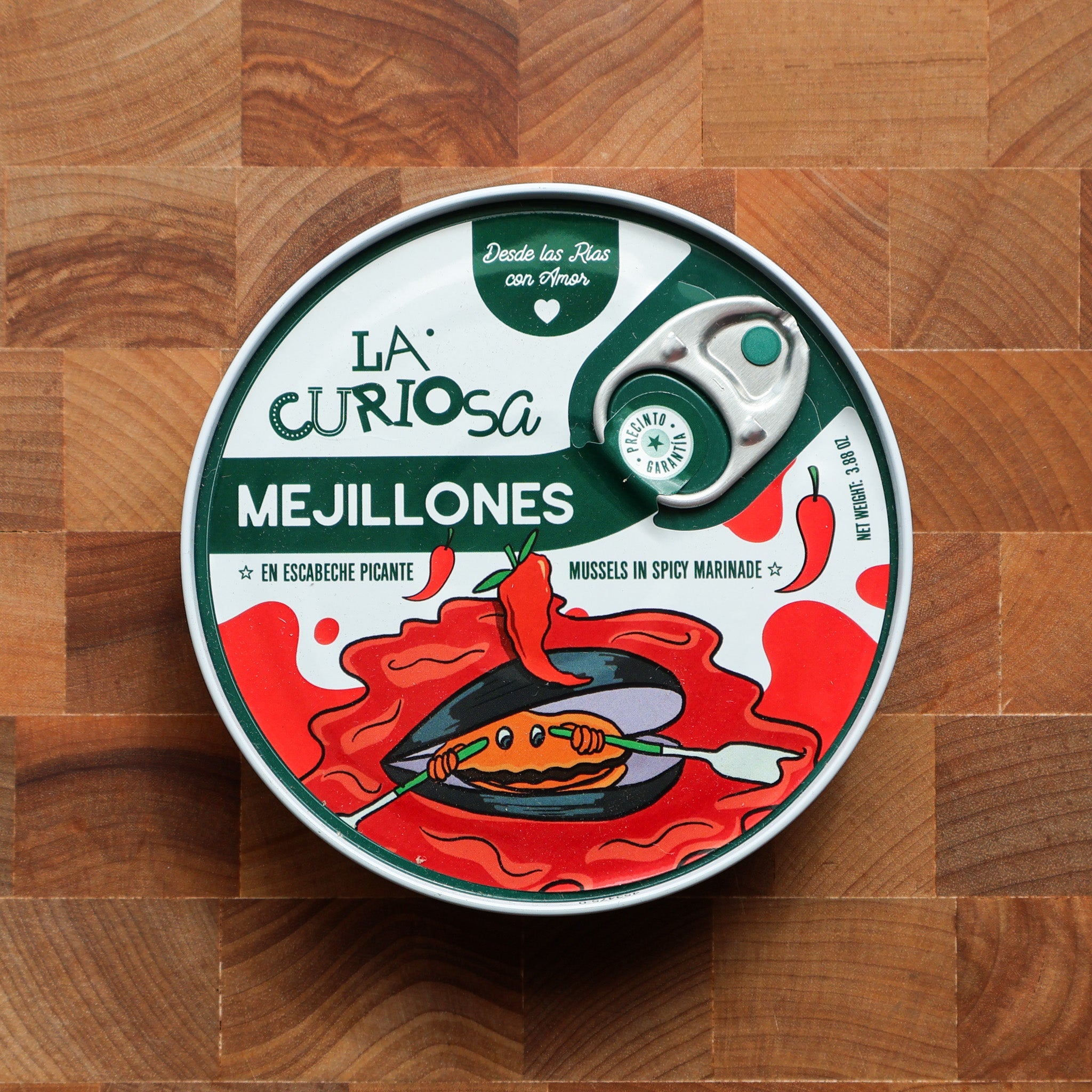 La Curiosa - 8/12 Spicy Galician Mussels in Escabeche Sauce - FishNook Tinned Seafood Co.