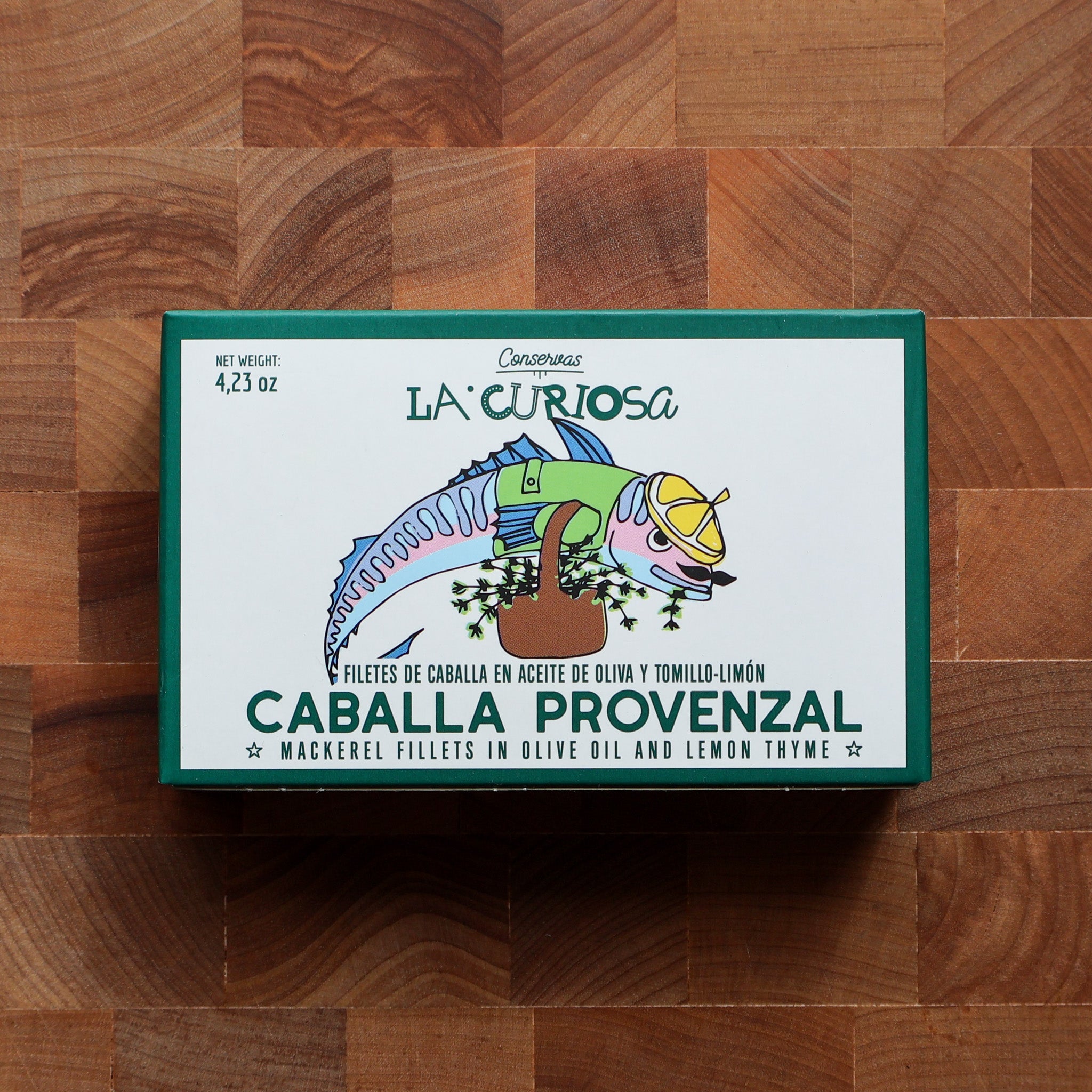 La Curiosa - Mackerel Fillets in Olive Oil w/ Lemon - Thyme - FishNook Tinned Seafood Co.